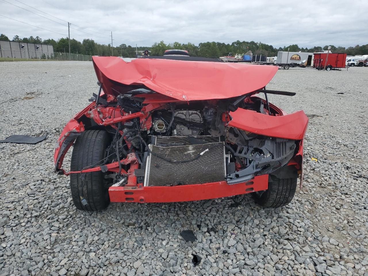 2022 Chevrolet Camaro Ls Red vin: 1G1FB3DX1N0102338