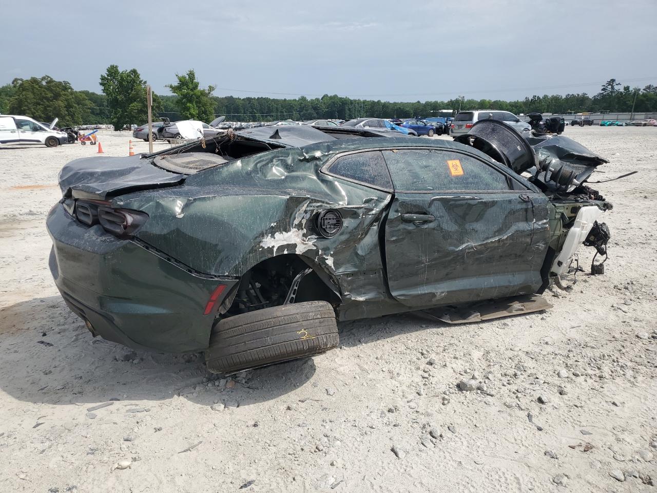 2020 Chevrolet Camaro Lt Green vin: 1G1FD1RS2L0111073 Damage: Right Tail Light, Broken, Replacement Required