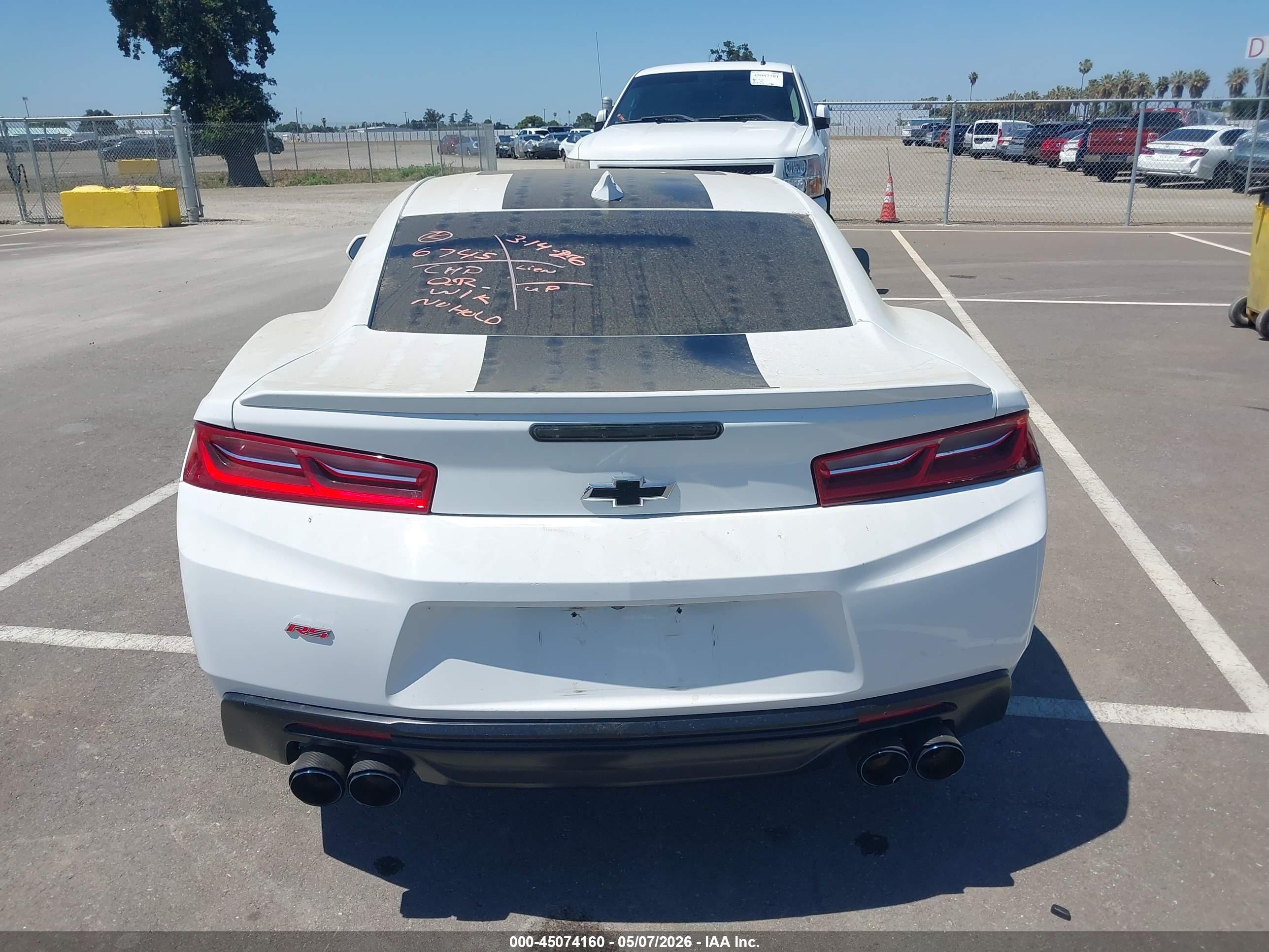 2016 Chevrolet Camaro 2lt White vin: 1G1FD1RS6G0150142
