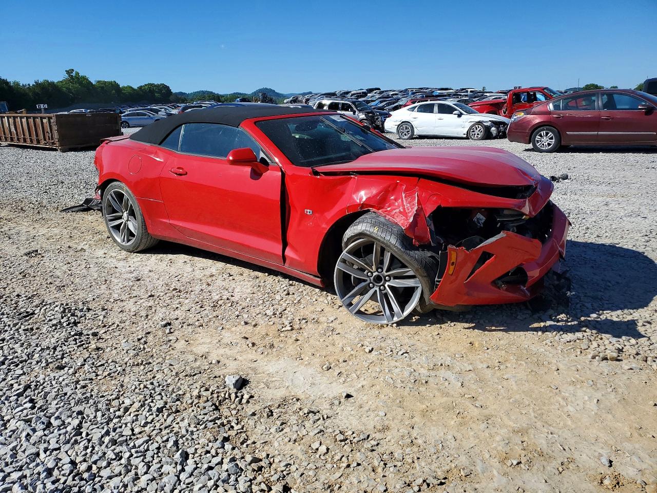 2017 Chevrolet Camaro Lt Красный vin: 1G1FD3DS1H0125976