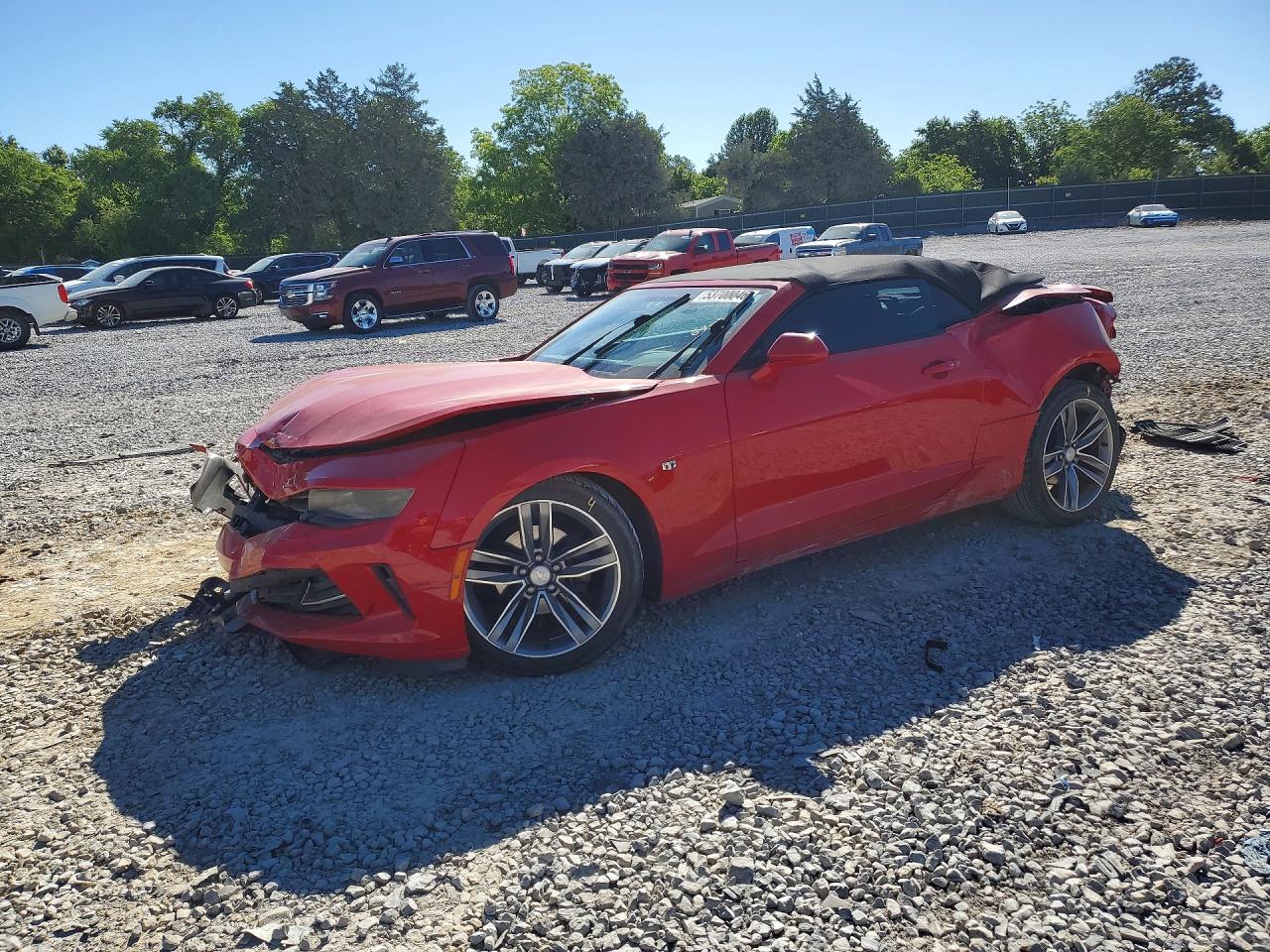 2017 Chevrolet Camaro Lt Красный vin: 1G1FD3DS1H0125976