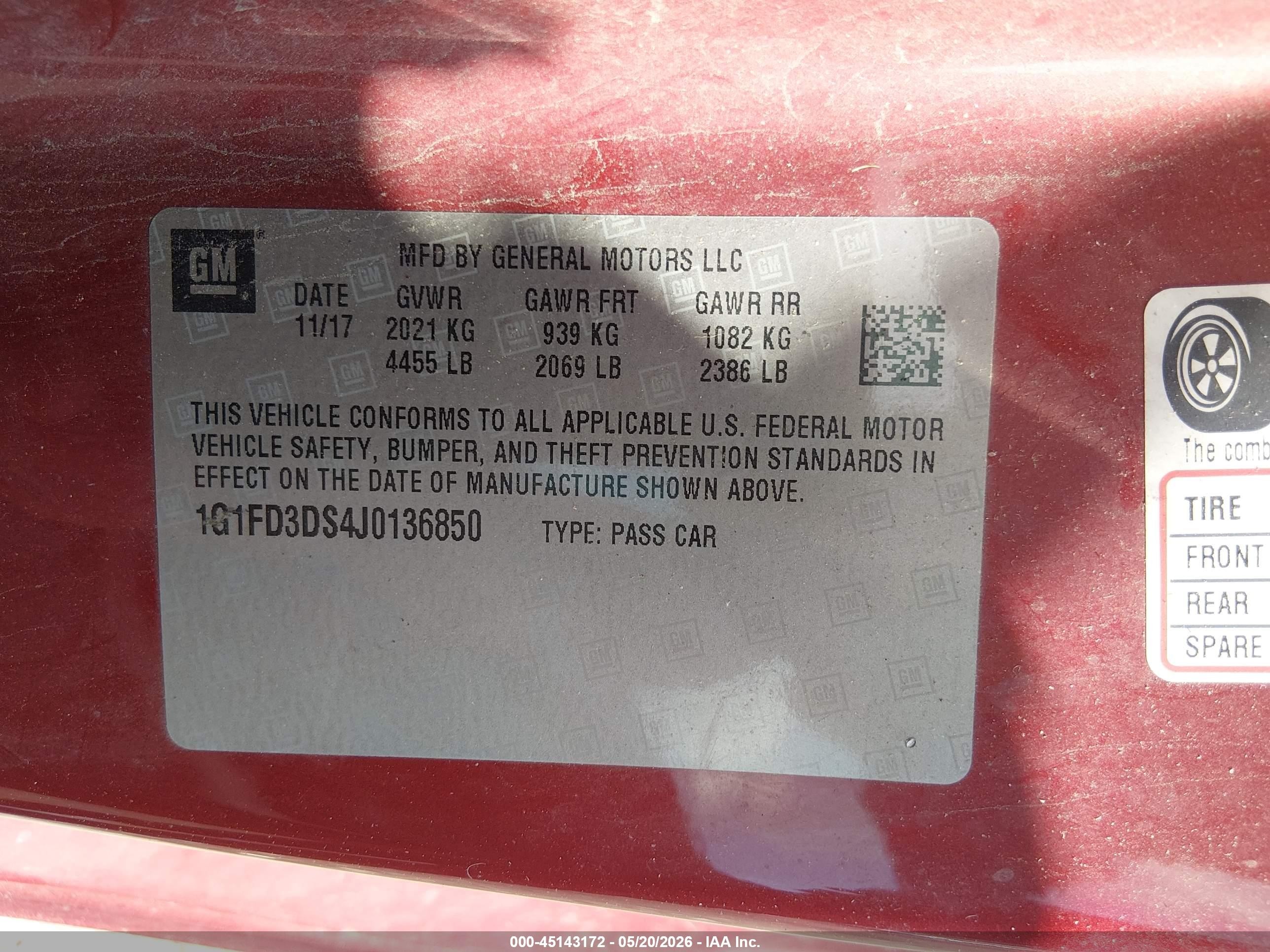 2018 Chevrolet Camaro 2lt Red vin: 1G1FD3DS4J0136850