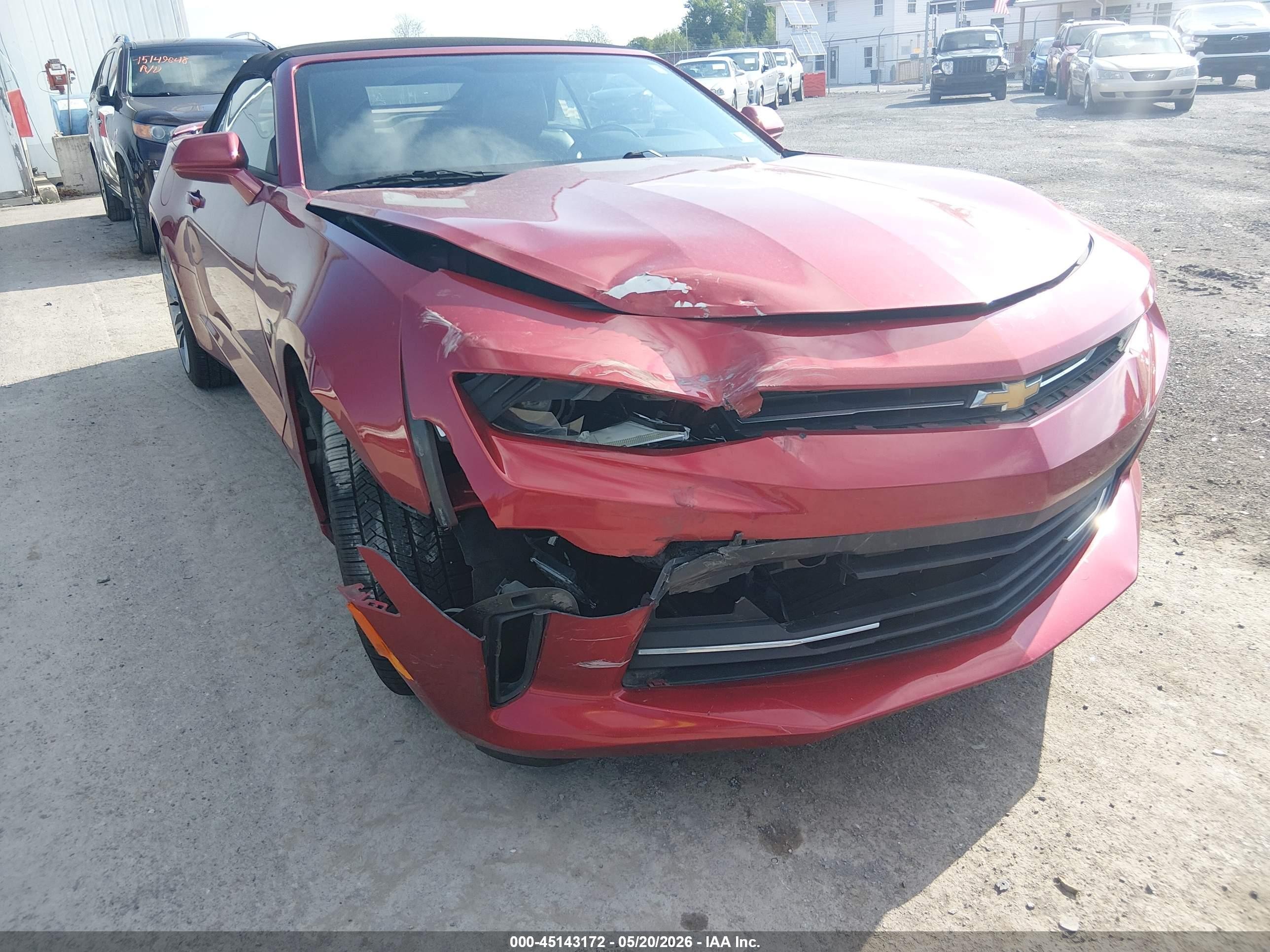 2018 Chevrolet Camaro 2lt Red vin: 1G1FD3DS4J0136850