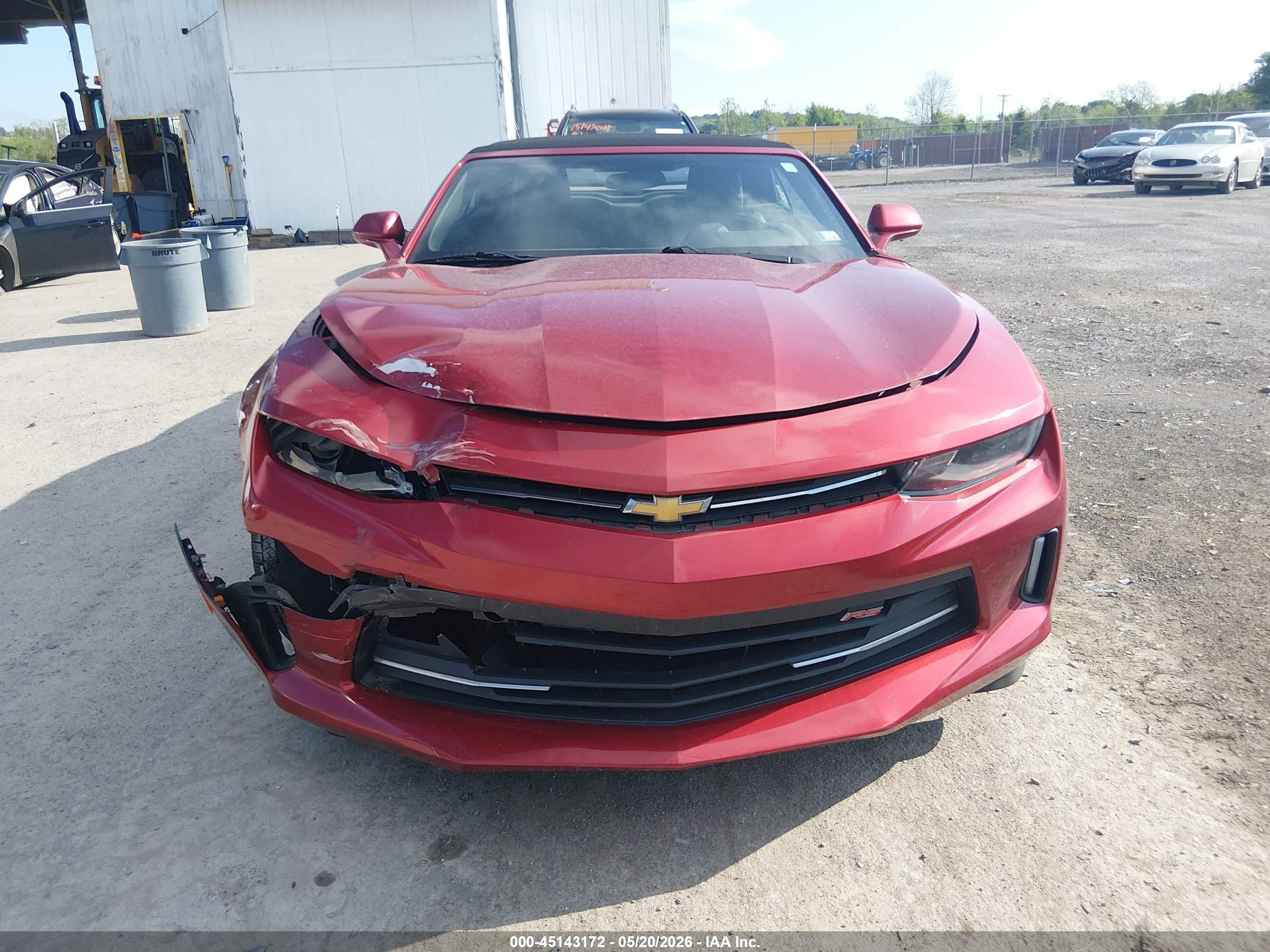 2018 Chevrolet Camaro 2lt Red vin: 1G1FD3DS4J0136850