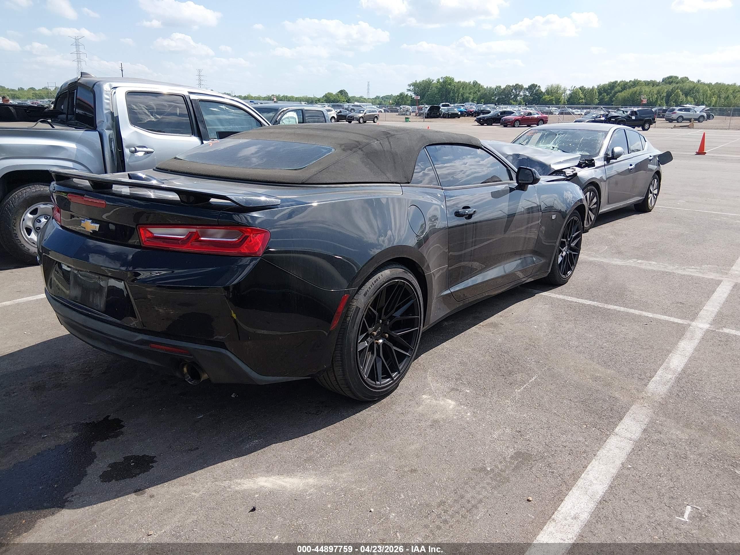 2016 Chevrolet Camaro 2lt Black vin: 1G1FD3DS5G0159689