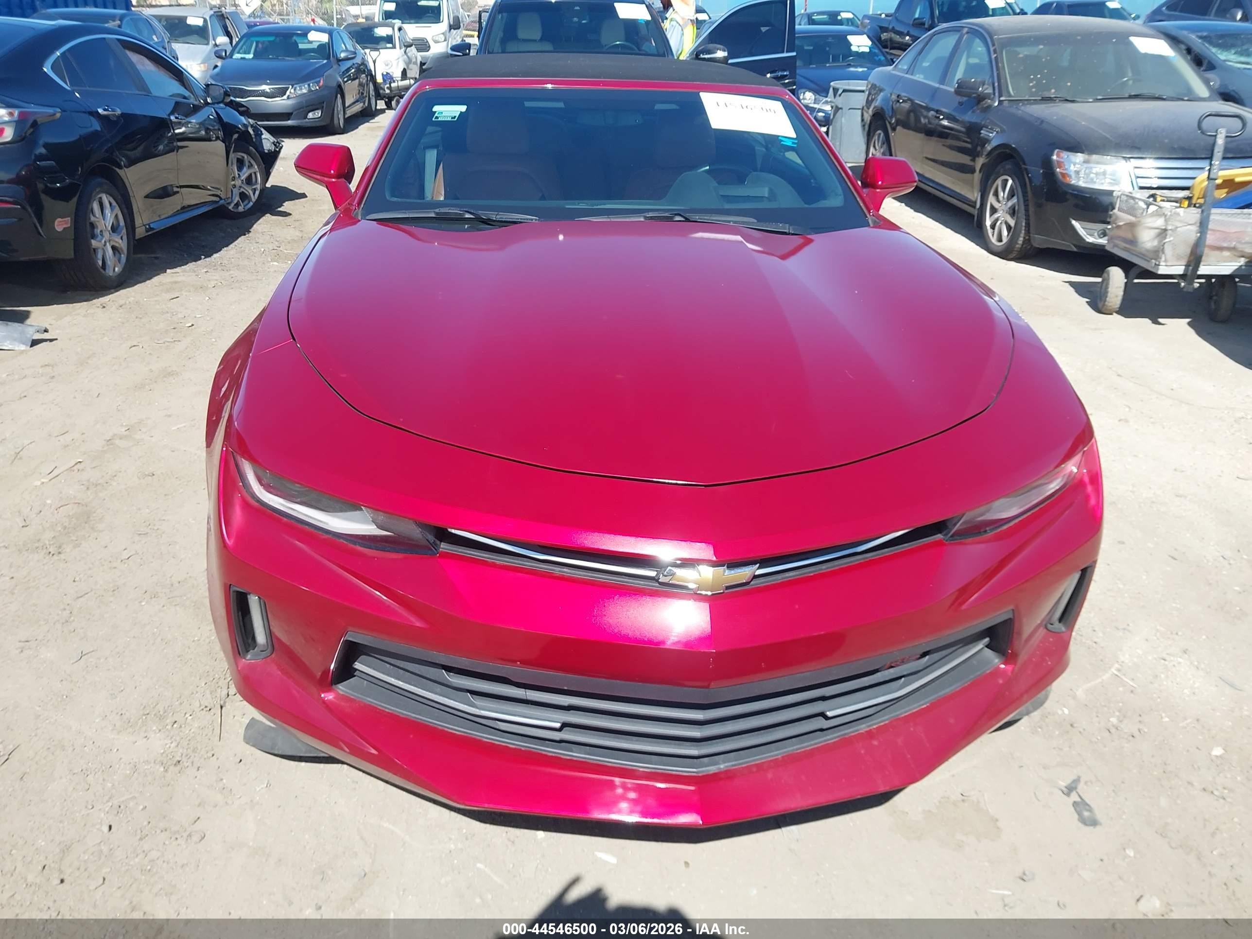 2017 Chevrolet Camaro 2lt Red vin: 1G1FD3DS5H0103365