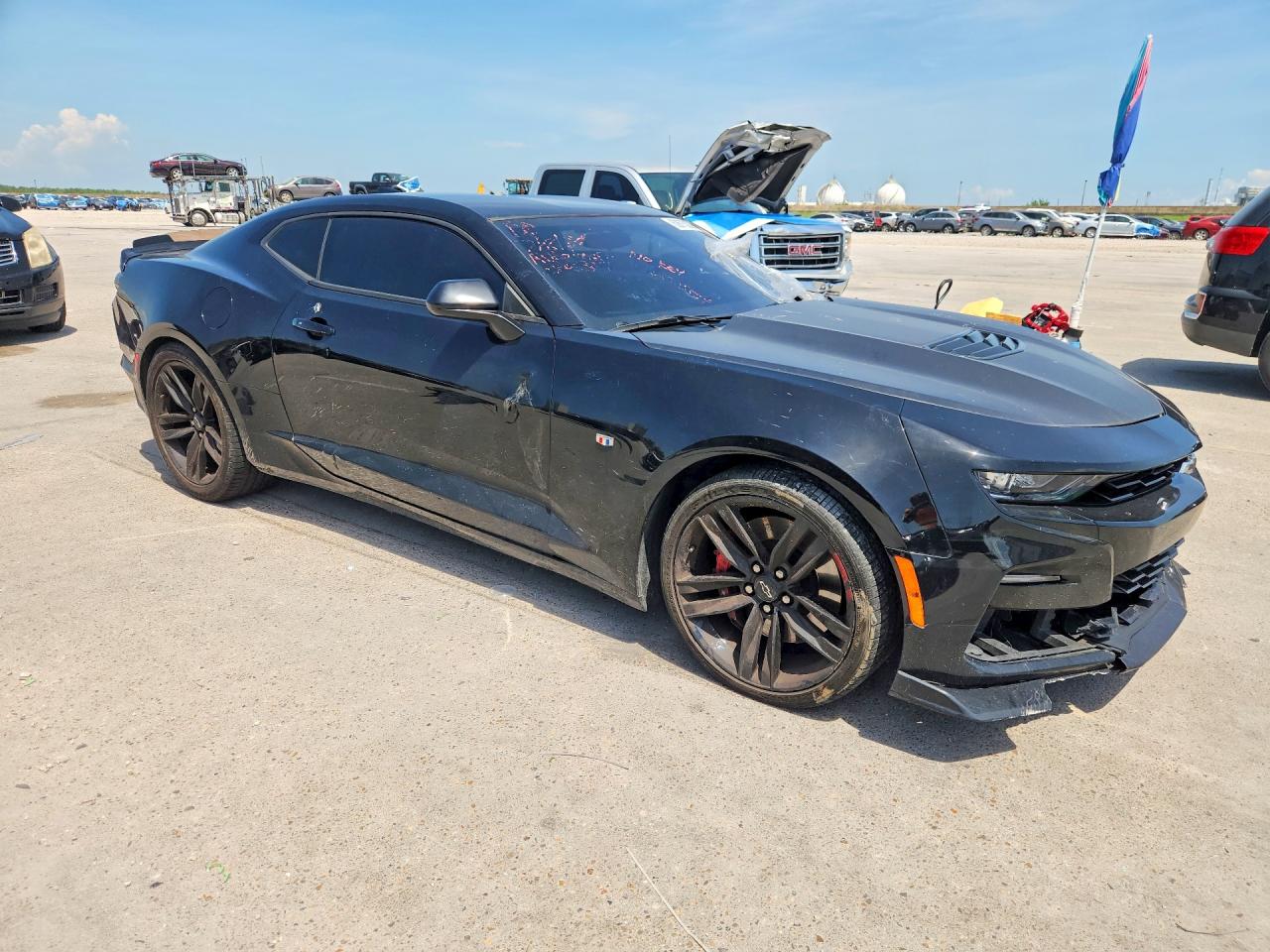 2022 Chevrolet Camaro Lt1 Black vin: 1G1FE1R73N0103317