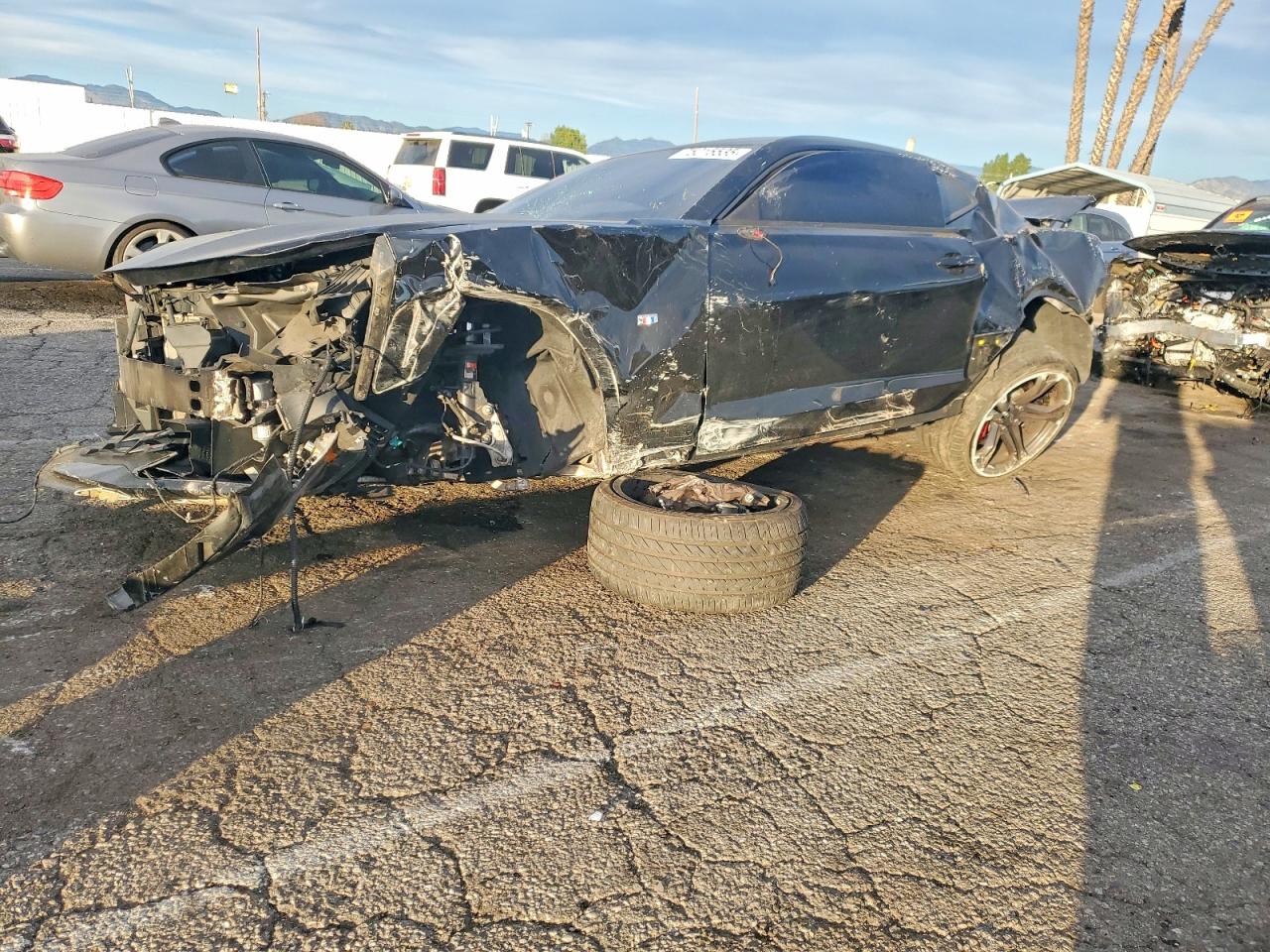 2022 Chevrolet Camaro Lt1 Black vin: 1G1FE1R74N0105271
