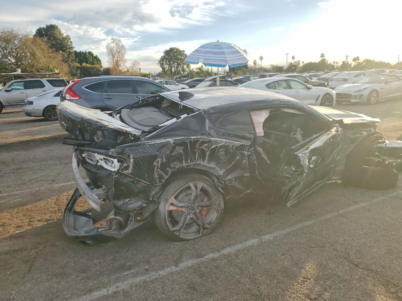 2022 Chevrolet Camaro Lt1 Black vin: 1G1FE1R74N0105271