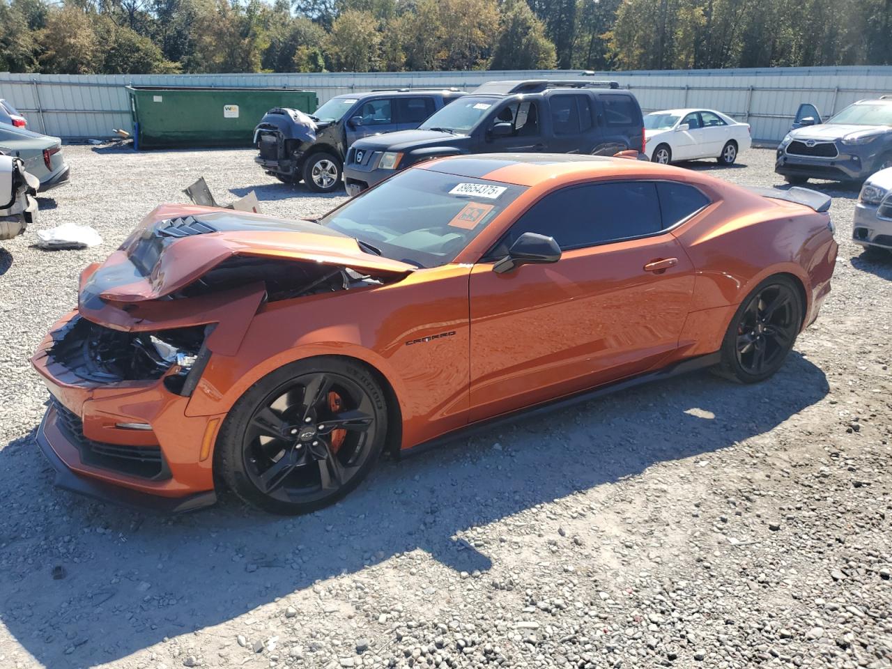 2022 Chevrolet Camaro Lt1 Orange vin: 1G1FF1R72N0104410