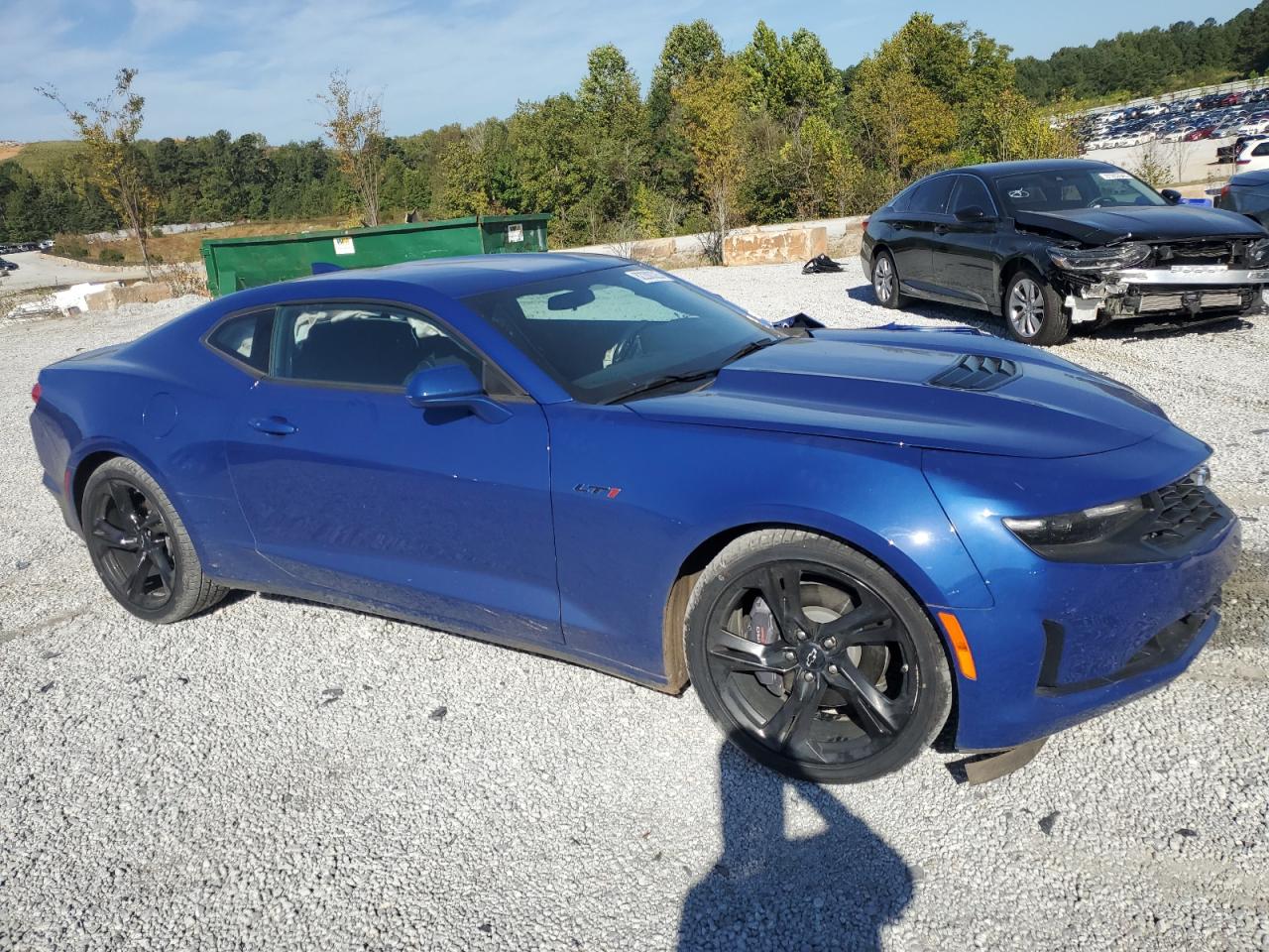 2024 Chevrolet Camaro Lt1 Blue vin: 1G1FF1R73R0115132