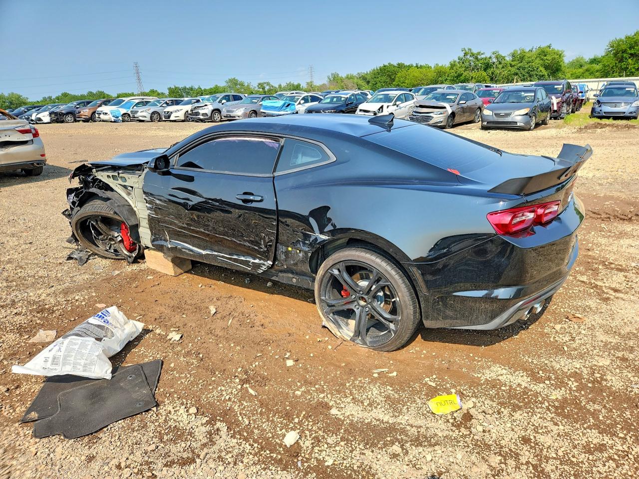 2022 Chevrolet Camaro Lt1 Black vin: 1G1FF1R74N0134931