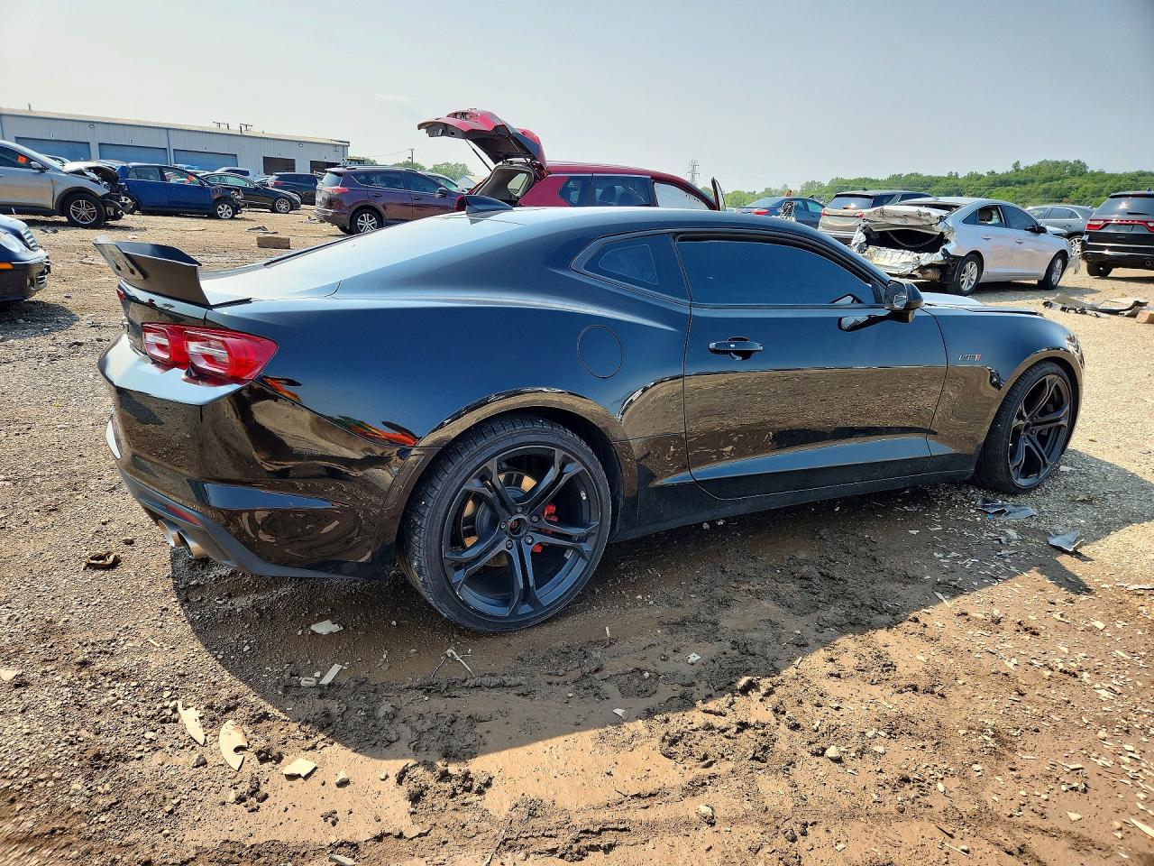 2022 Chevrolet Camaro Lt1 Black vin: 1G1FF1R74N0134931