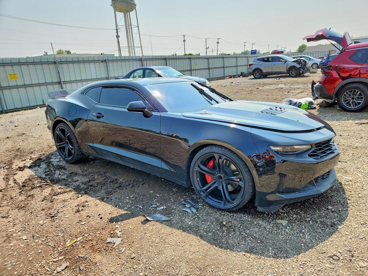 2022 Chevrolet Camaro Lt1 Black vin: 1G1FF1R74N0134931