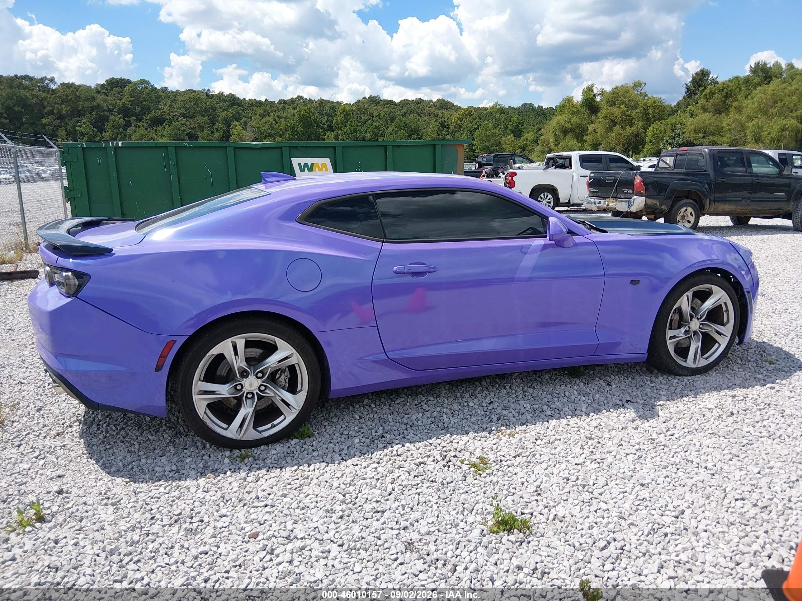 2021 Chevrolet Camaro Rwd  Lt1 Фиолетовый vin: 1G1FF1R76M0132838