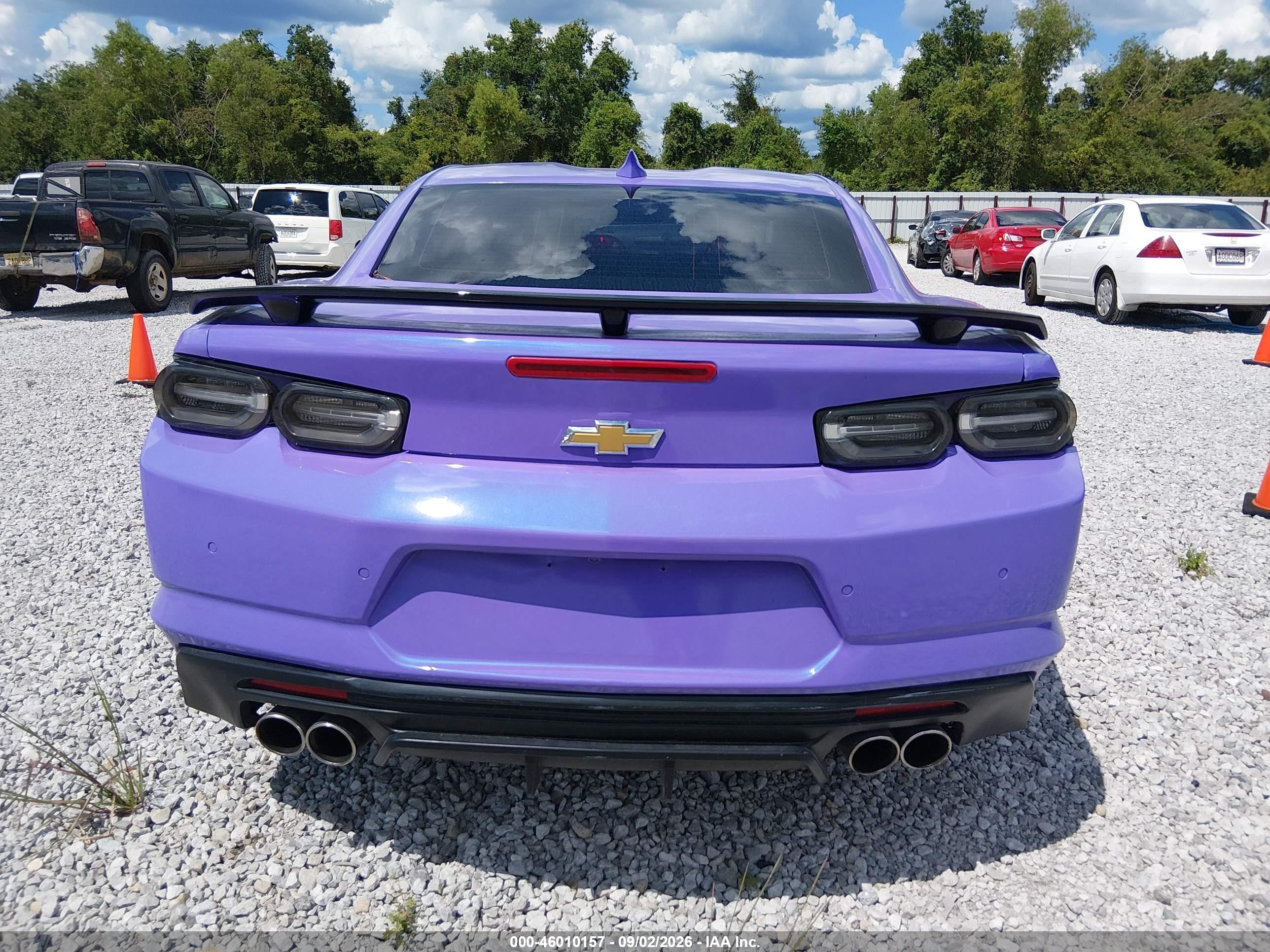 2021 Chevrolet Camaro Rwd  Lt1 Фиолетовый vin: 1G1FF1R76M0132838