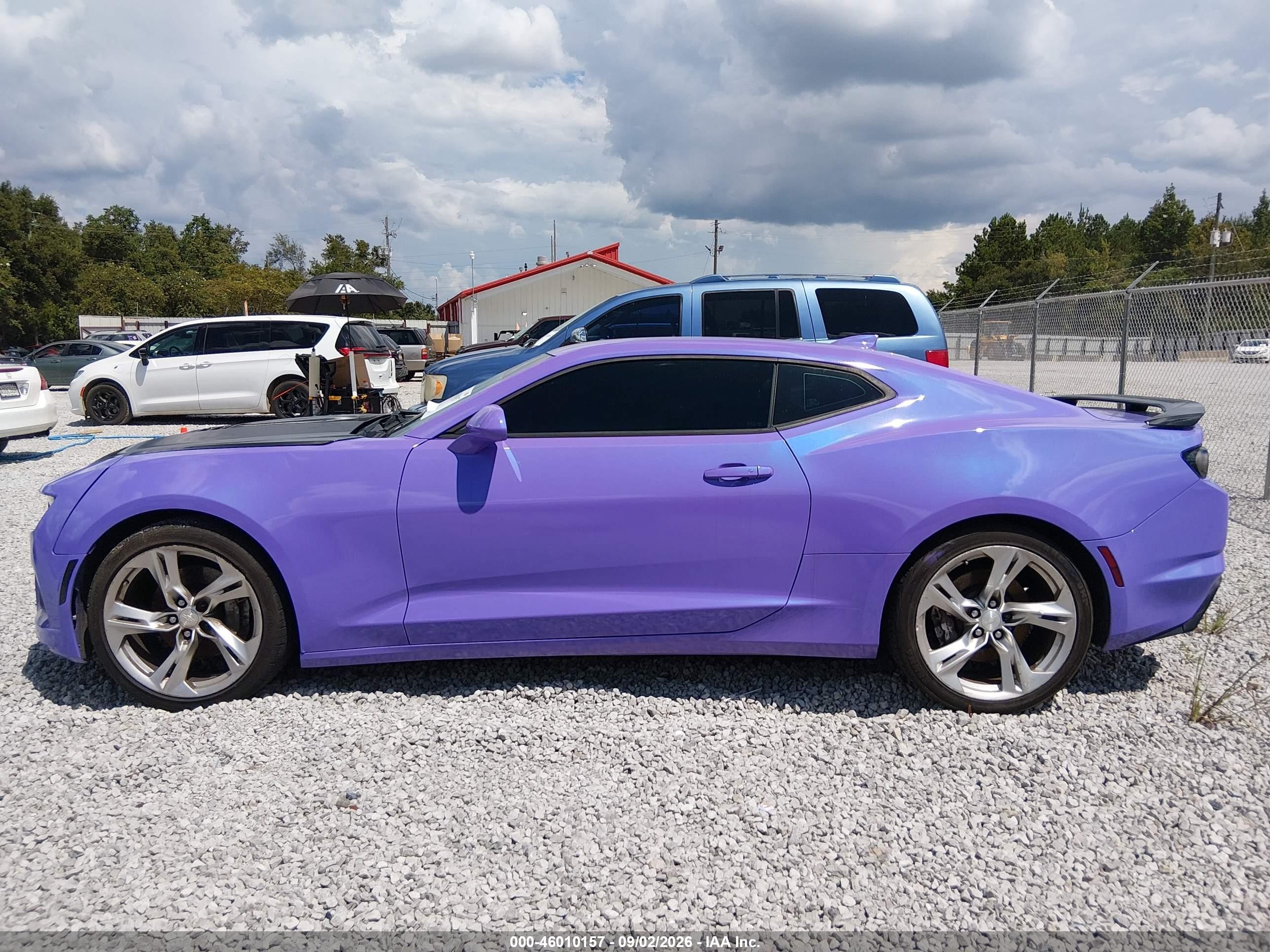2021 Chevrolet Camaro Rwd  Lt1 Фиолетовый vin: 1G1FF1R76M0132838