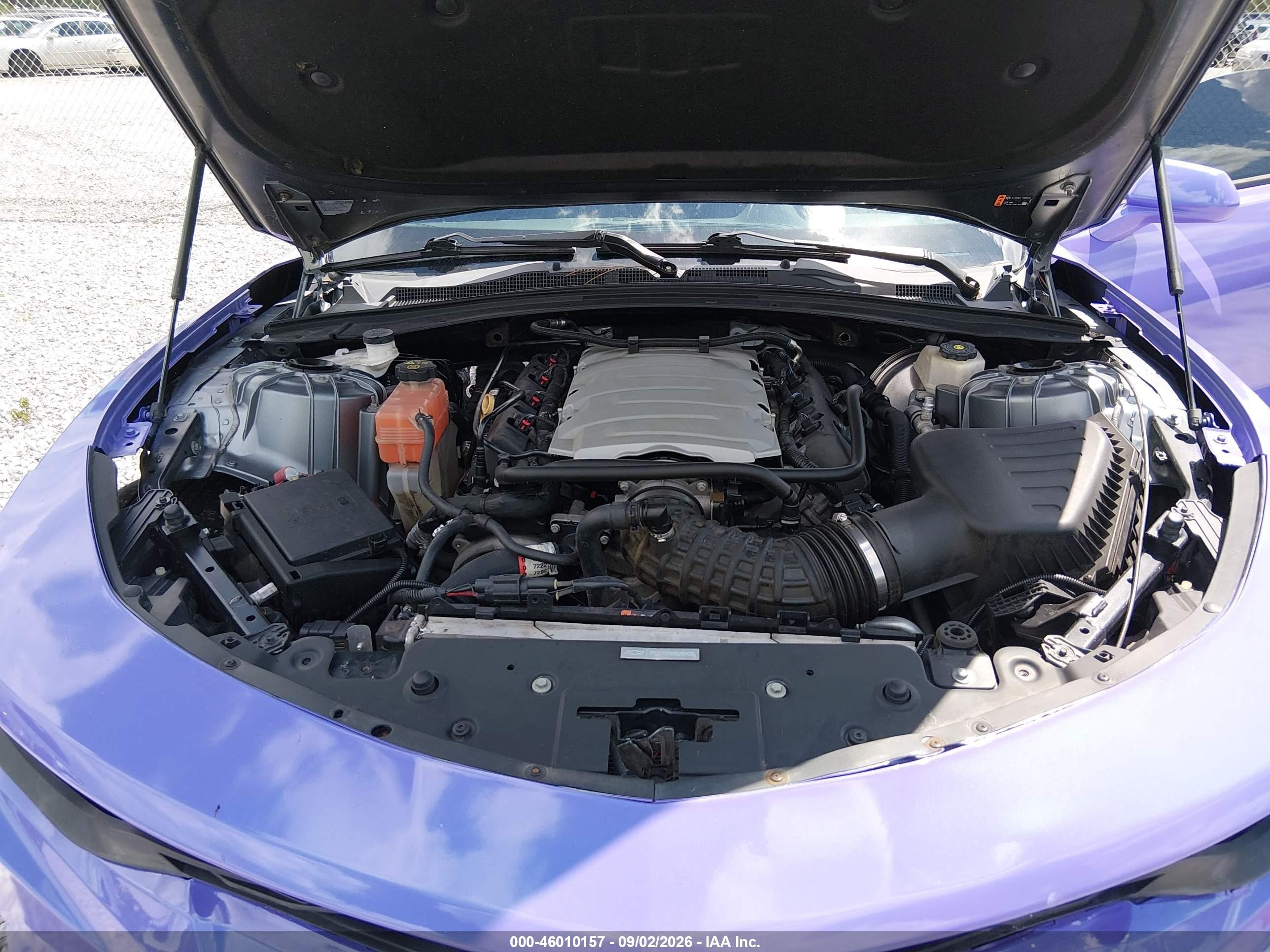 2021 Chevrolet Camaro Rwd  Lt1 Фиолетовый vin: 1G1FF1R76M0132838