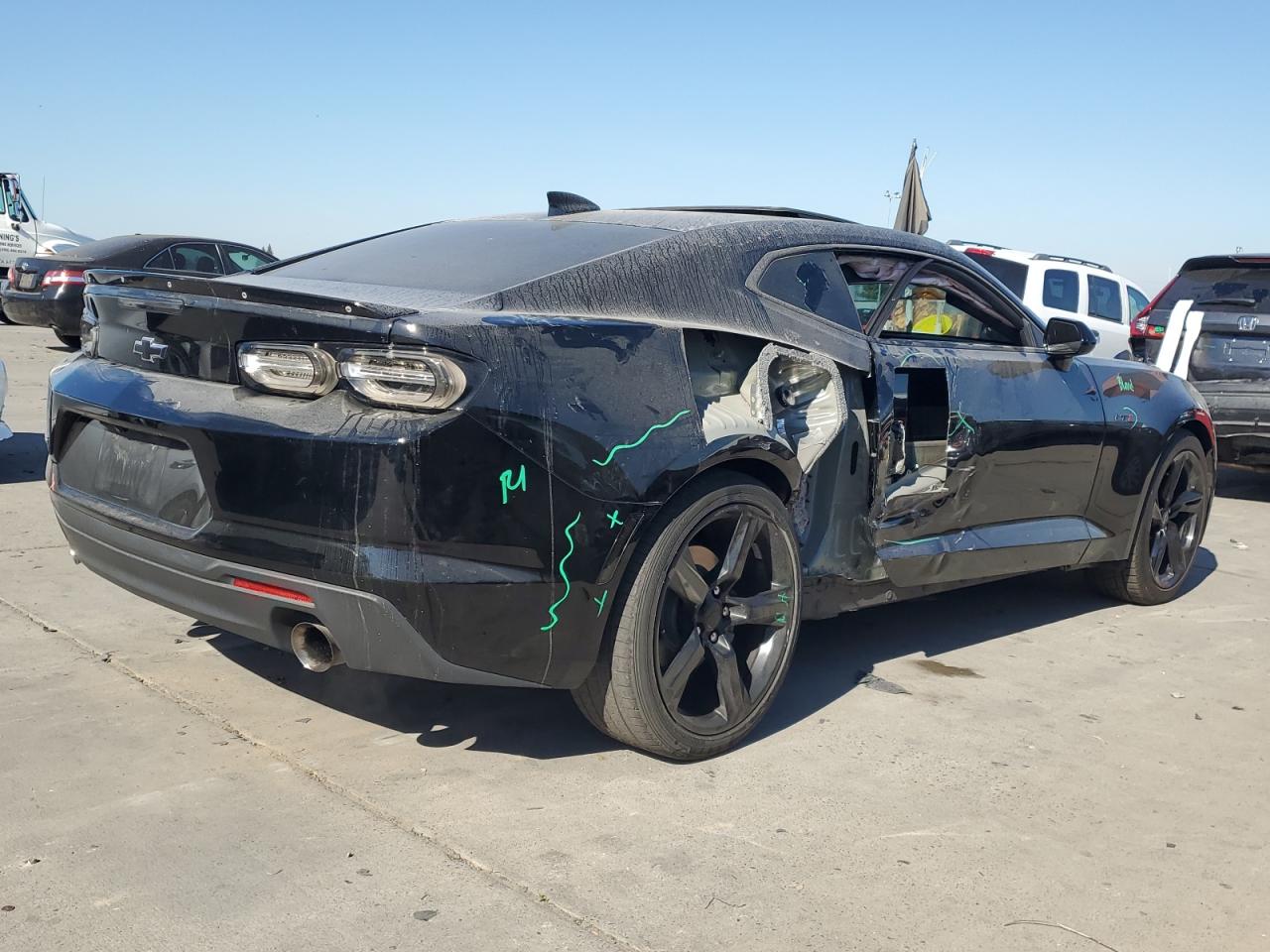 2022 Chevrolet Camaro Lt1 Black vin: 1G1FF1R77N0129741