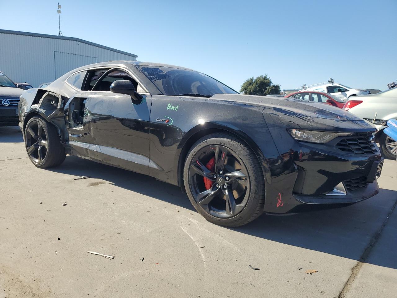 2022 Chevrolet Camaro Lt1 Black vin: 1G1FF1R77N0129741