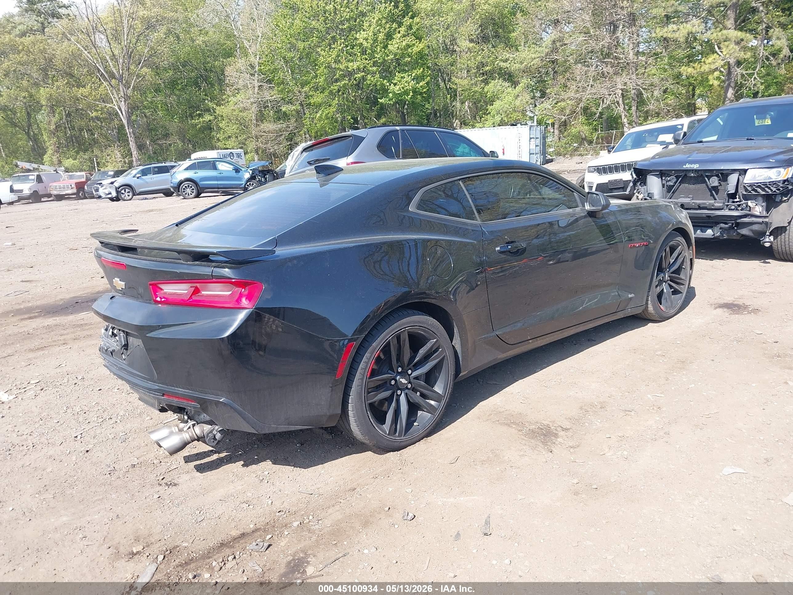 2018 Chevrolet Camaro 1ss Черный vin: 1G1FF1R7XJ0190527