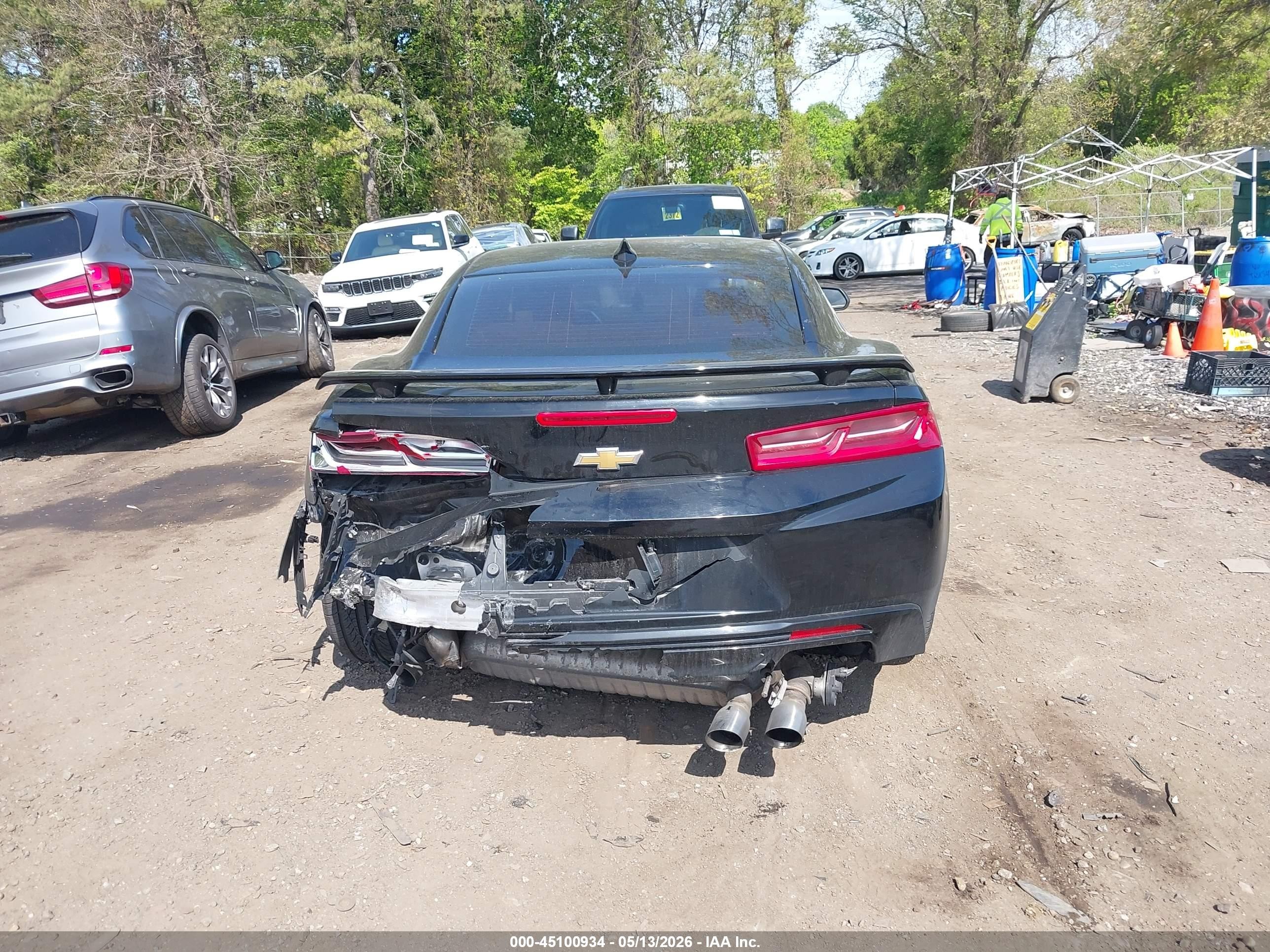 2018 Chevrolet Camaro 1ss Черный vin: 1G1FF1R7XJ0190527