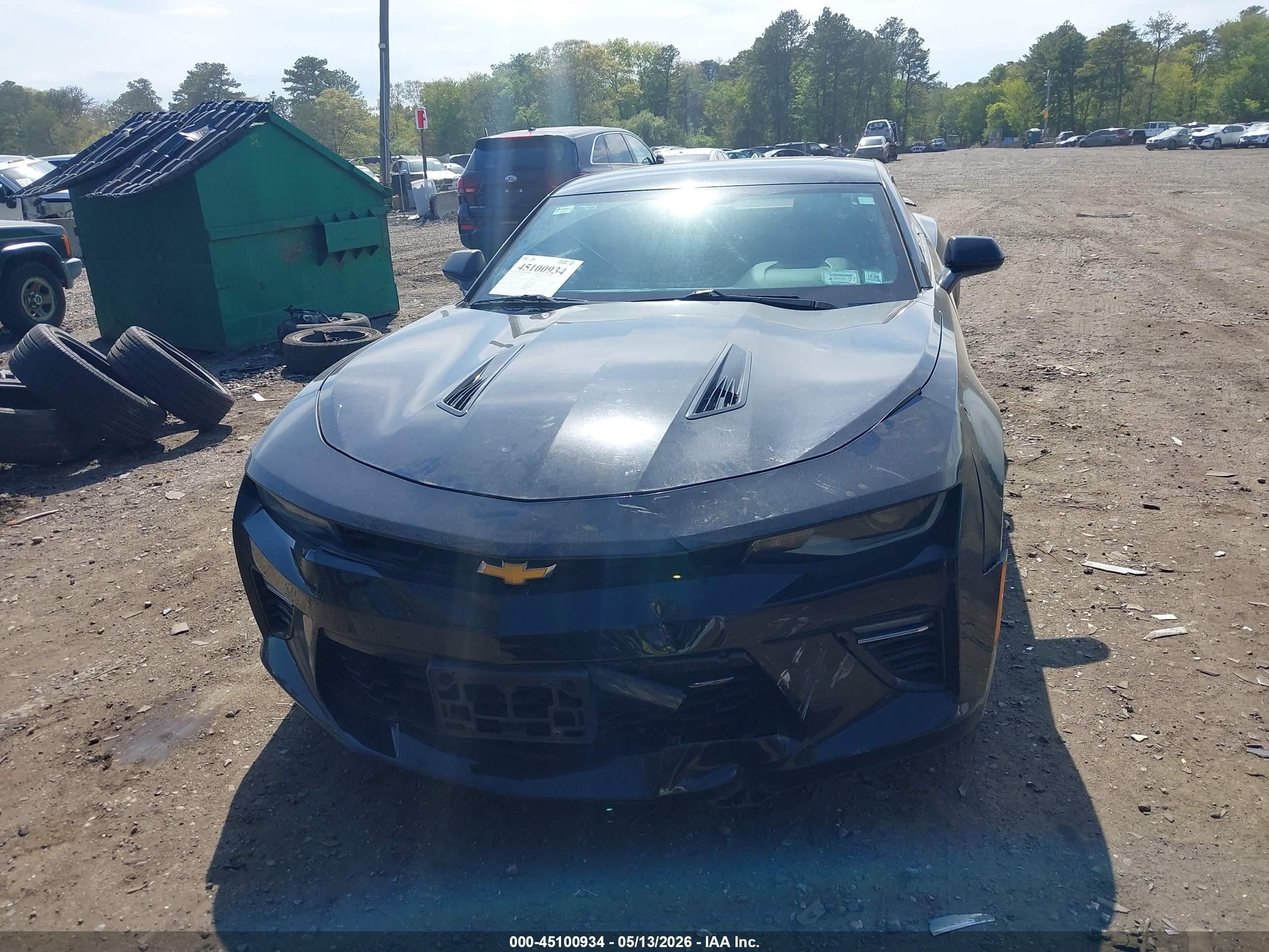 2018 Chevrolet Camaro 1ss Черный vin: 1G1FF1R7XJ0190527