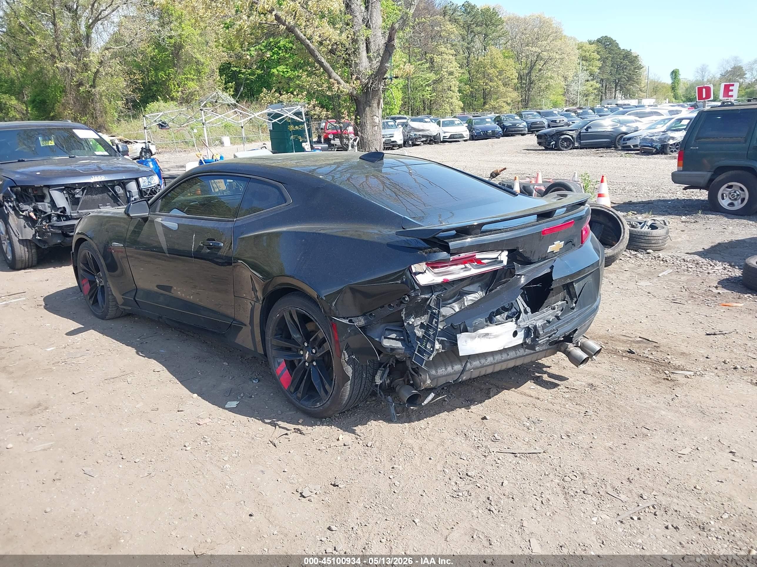 2018 Chevrolet Camaro 1ss Черный vin: 1G1FF1R7XJ0190527