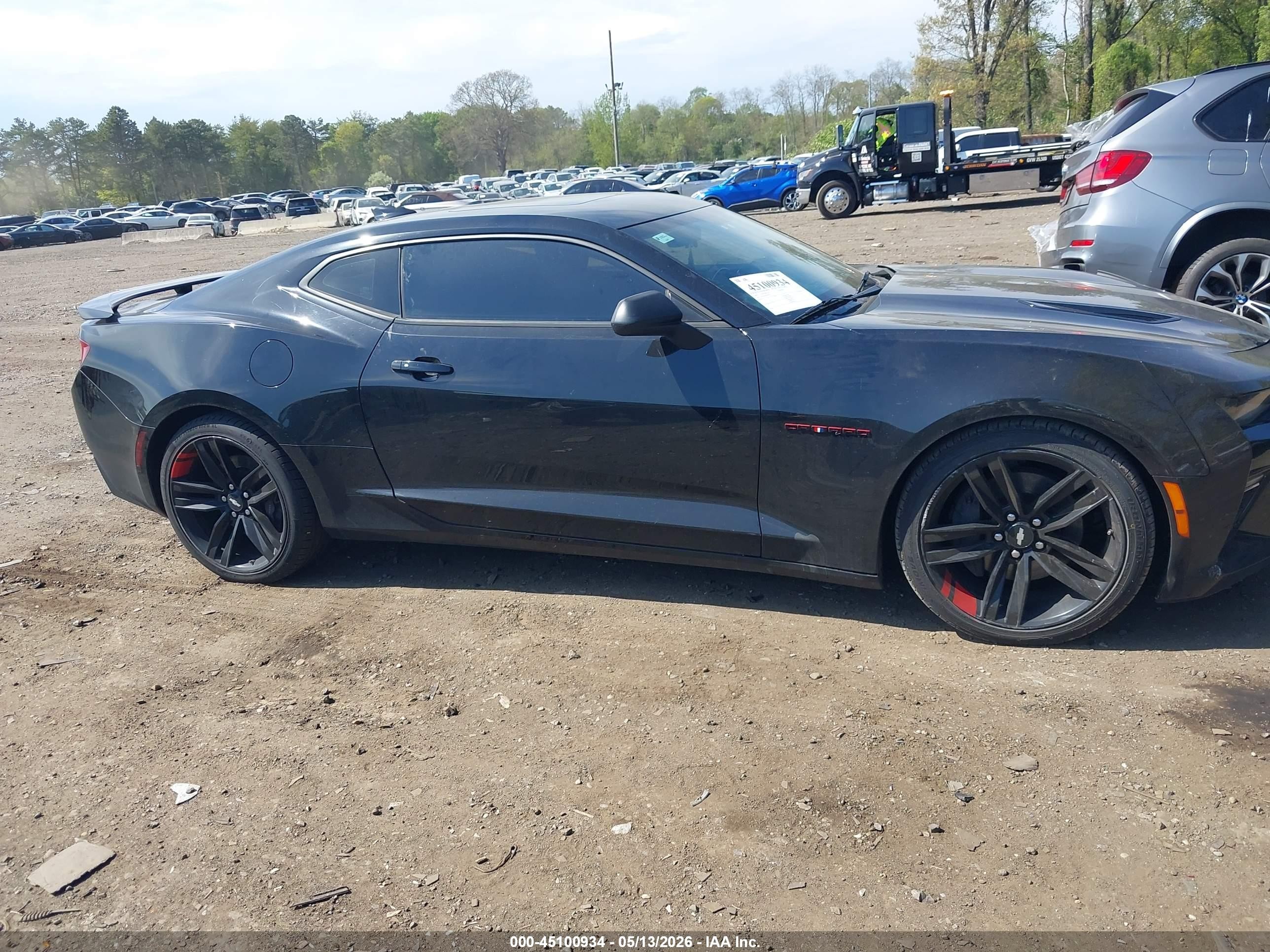 2018 Chevrolet Camaro 1ss Черный vin: 1G1FF1R7XJ0190527