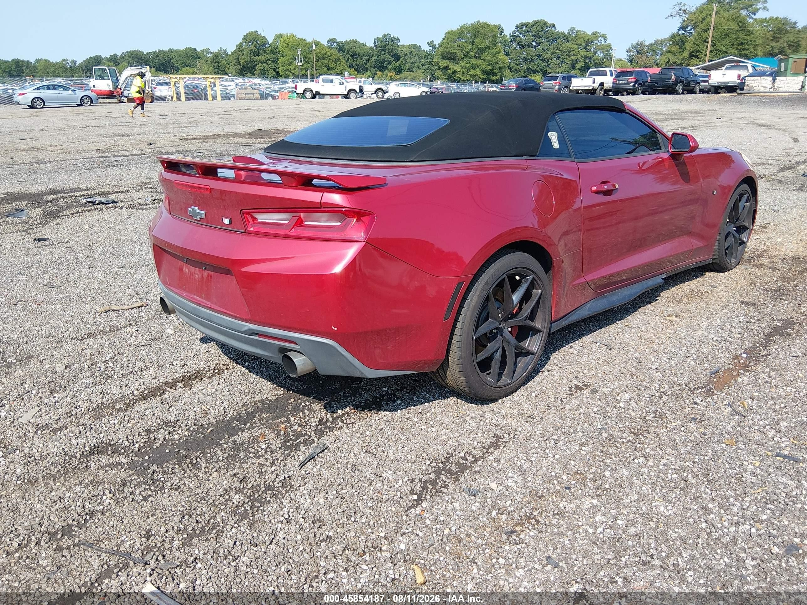 2017 Chevrolet Camaro 1ss Красный vin: 1G1FF3D72H0206751