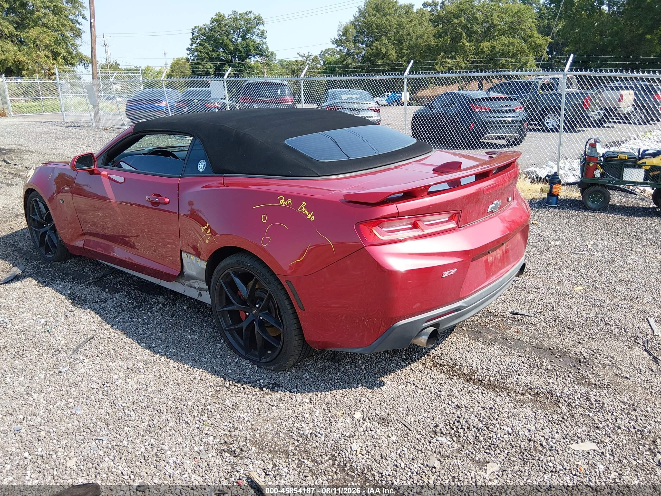 2017 Chevrolet Camaro 1ss Красный vin: 1G1FF3D72H0206751