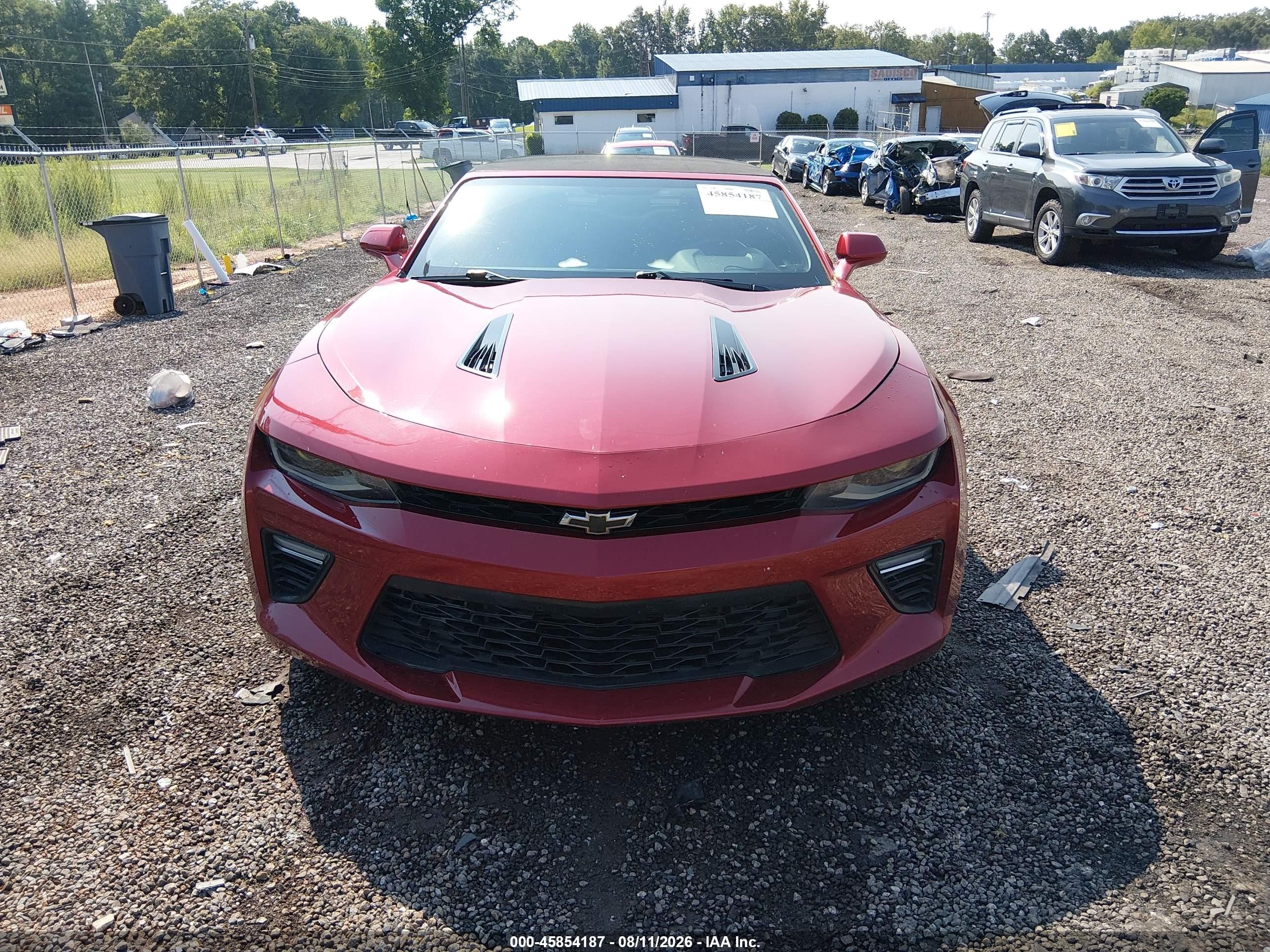 2017 Chevrolet Camaro 1ss Красный vin: 1G1FF3D72H0206751