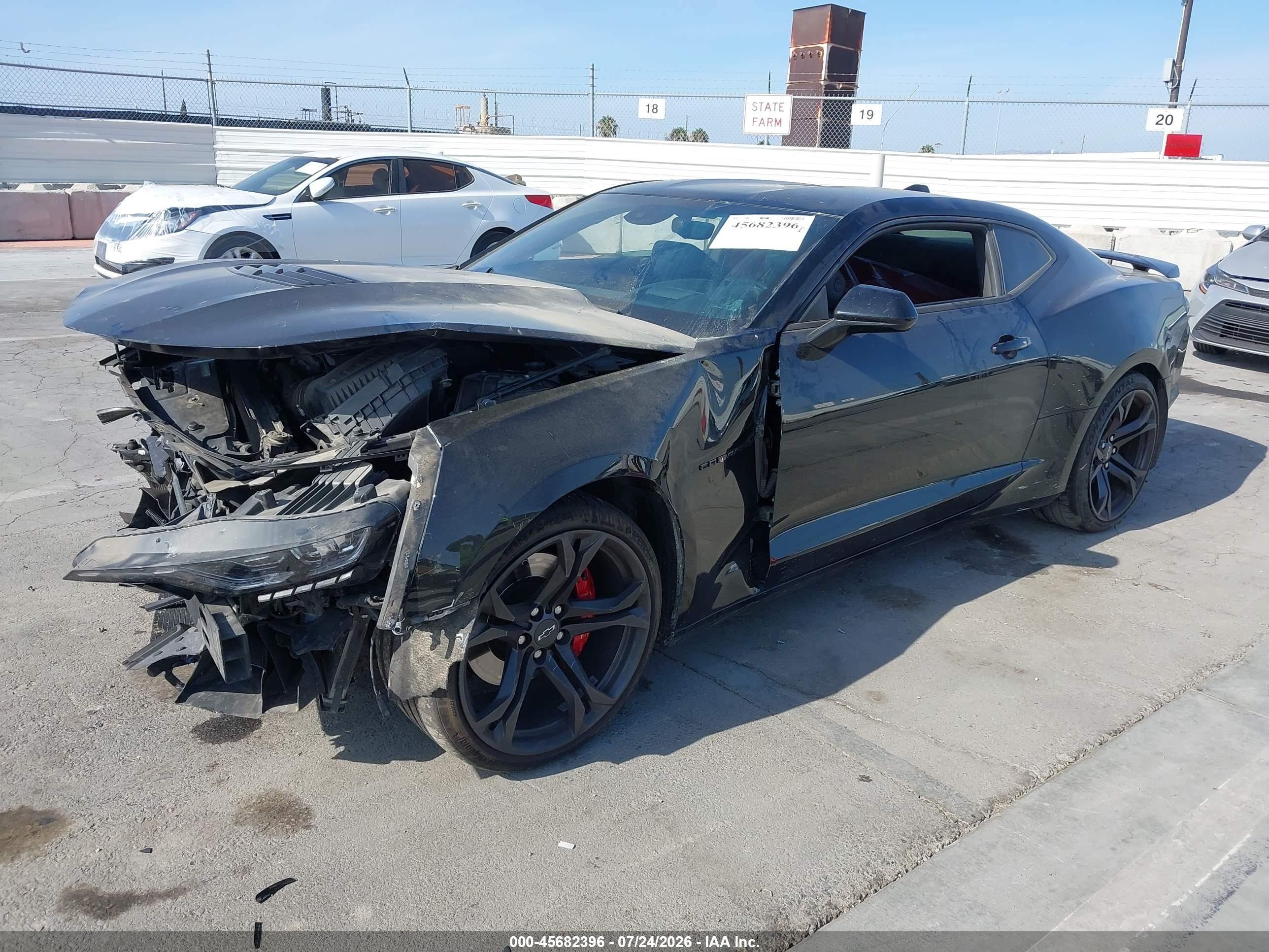 2022 Chevrolet Camaro Rwd  2ss Black vin: 1G1FG1R77N0102018