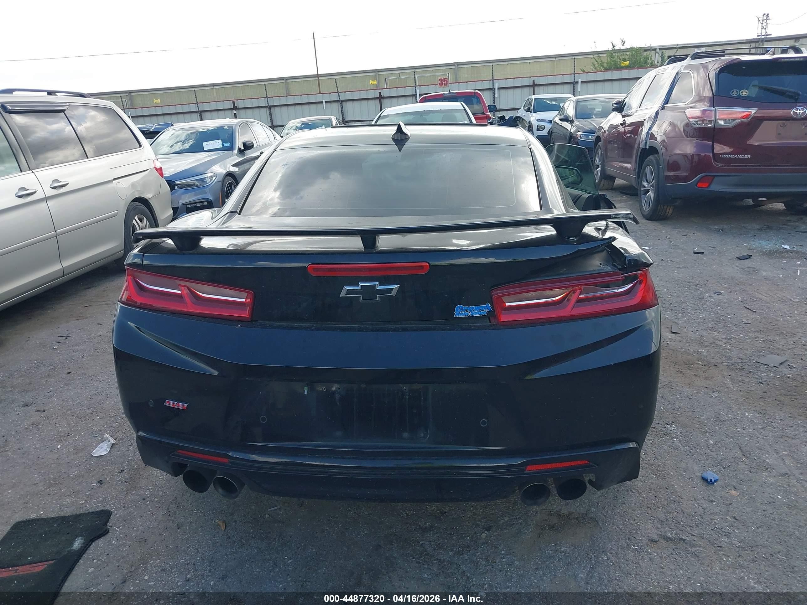 2017 Chevrolet Camaro 2ss Black vin: 1G1FH1R71H0139969
