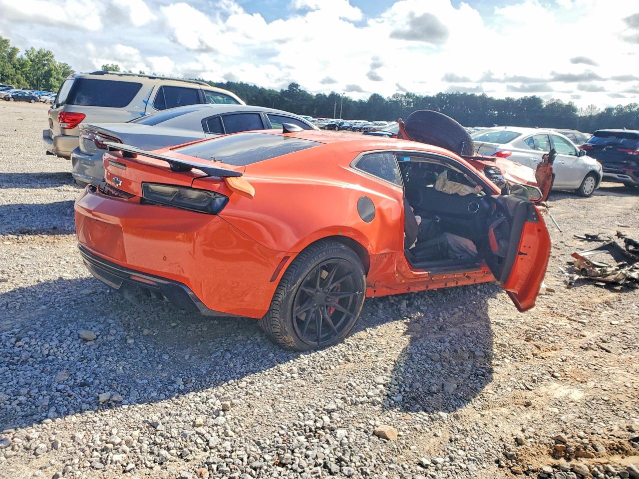2018 Chevrolet Camaro Ss Orange vin: 1G1FH1R72J0168113