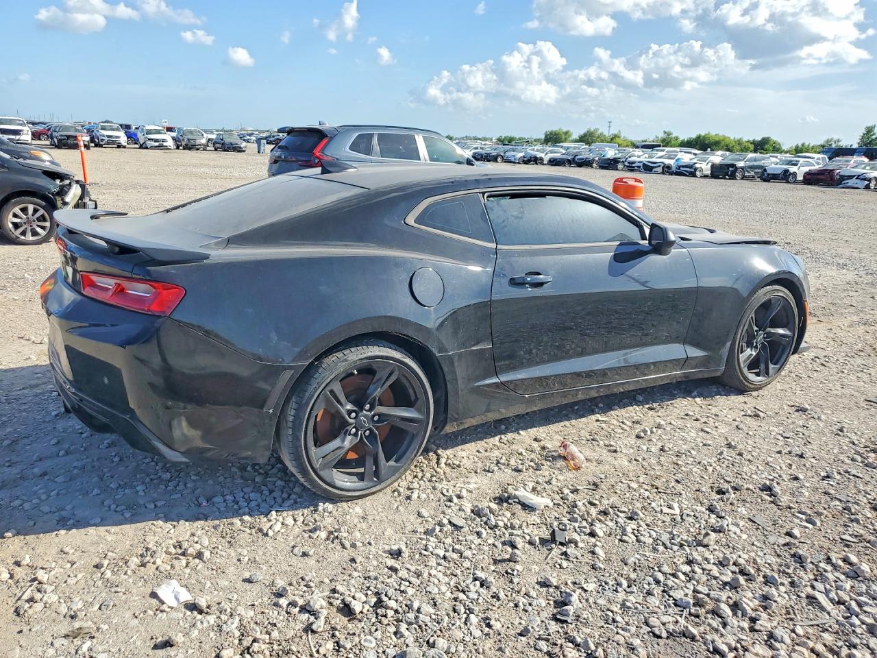 2016 Chevrolet Camaro Ss Black vin: 1G1FH1R75G0173301