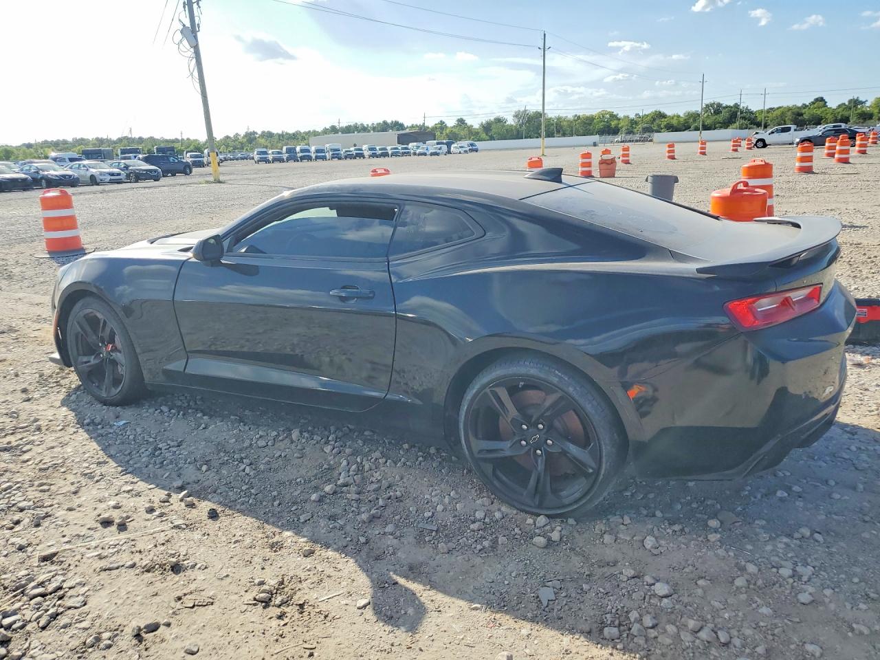 2016 Chevrolet Camaro Ss Black vin: 1G1FH1R75G0173301