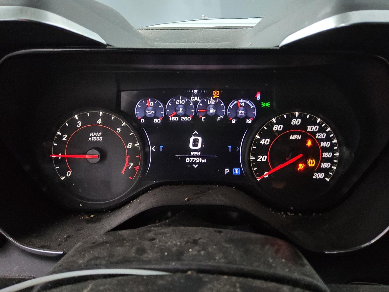 2020 Chevrolet Camaro Ss Серый vin: 1G1FH1R76L0135442 Damage: Warning Light - Air Bag, On, Unacceptable