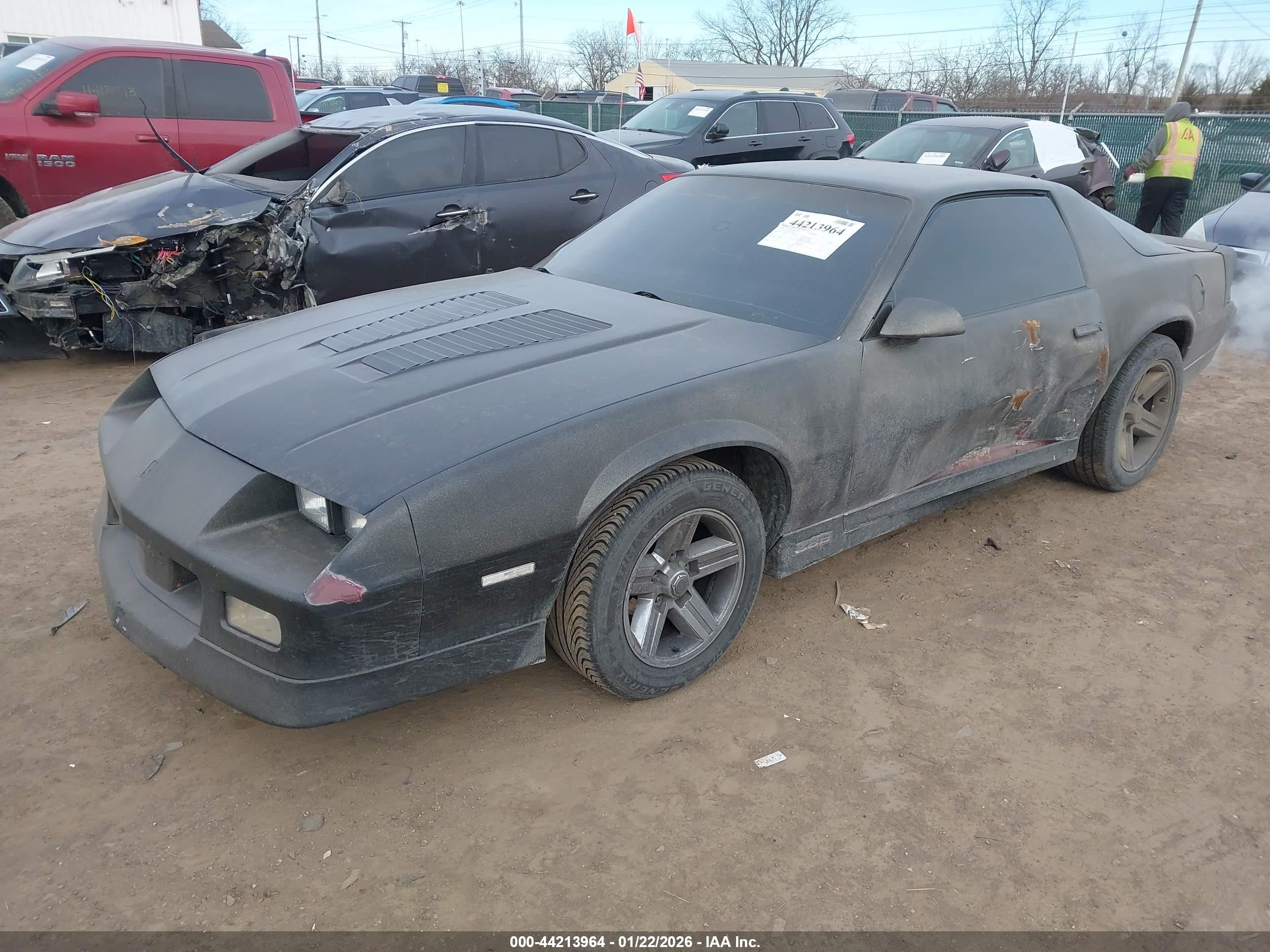 1988 Chevrolet Camaro   Gray vin: 1G1FP2183JL160887