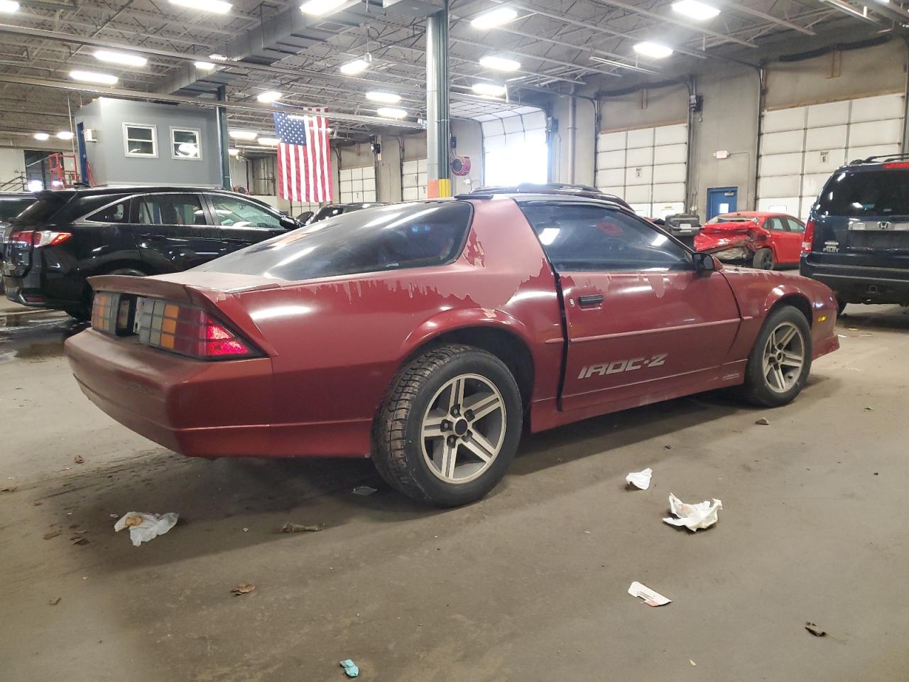 1988 Chevrolet Camaro Maroon vin: 1G1FP2185JL179067