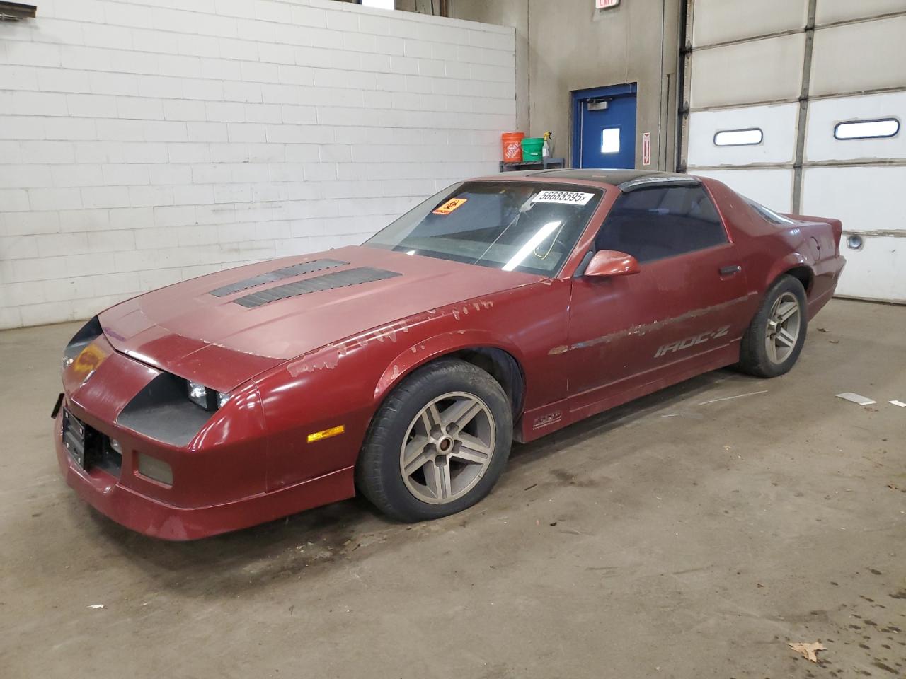 1988 Chevrolet Camaro Maroon vin: 1G1FP2185JL179067