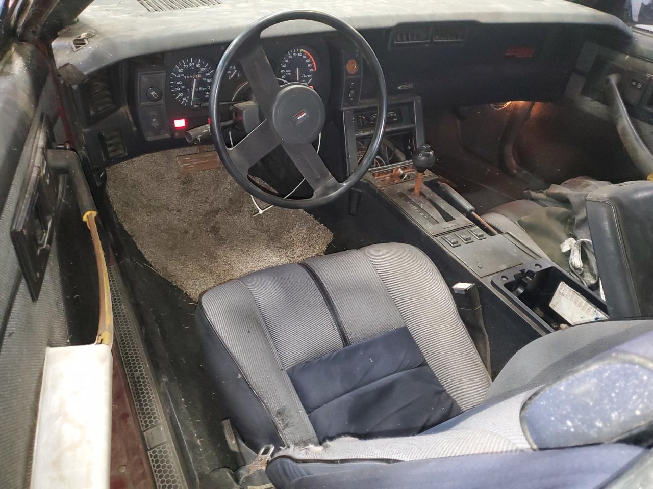 1988 Chevrolet Camaro Maroon vin: 1G1FP2185JL179067