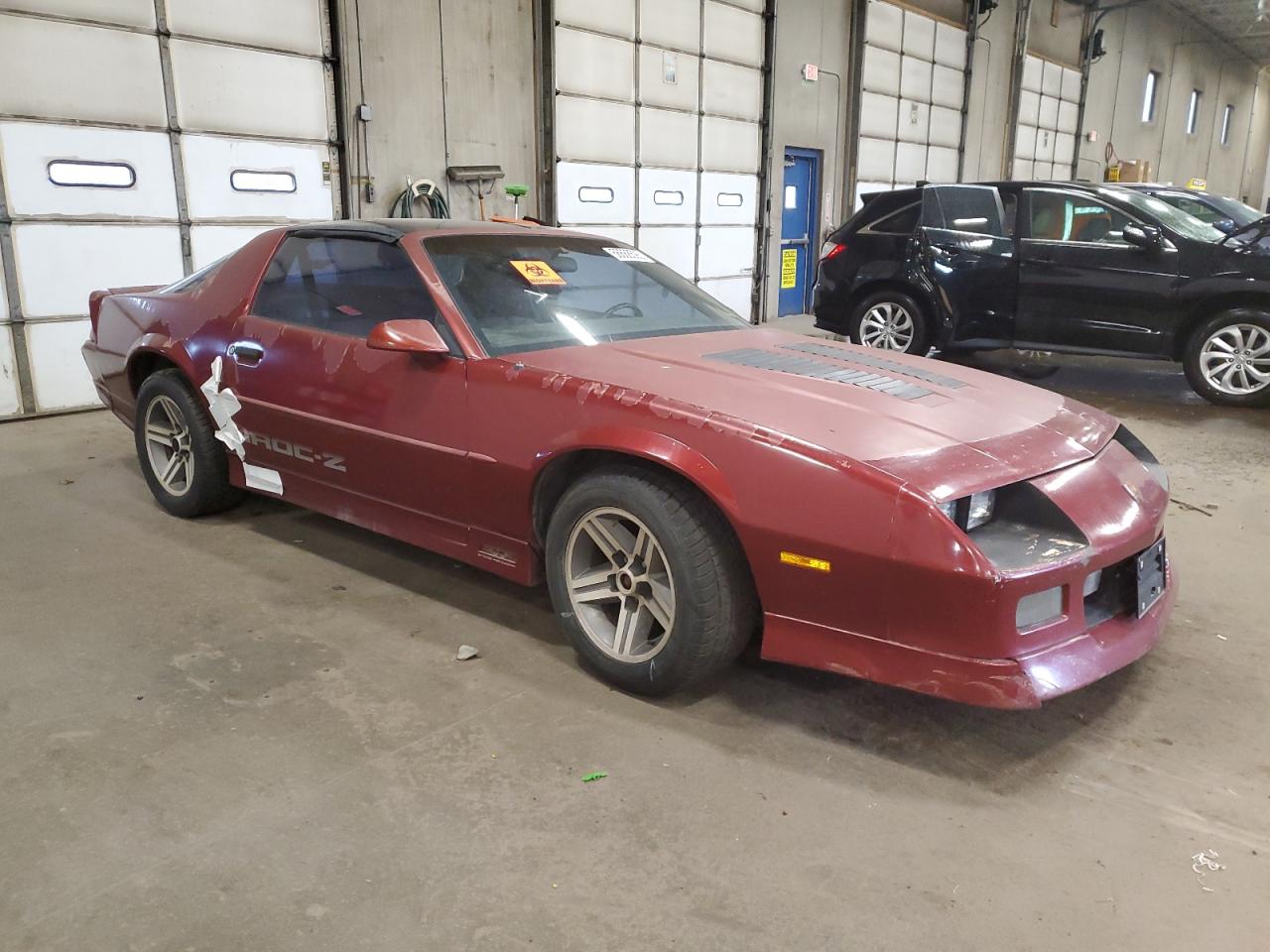 1988 Chevrolet Camaro Maroon vin: 1G1FP2185JL179067