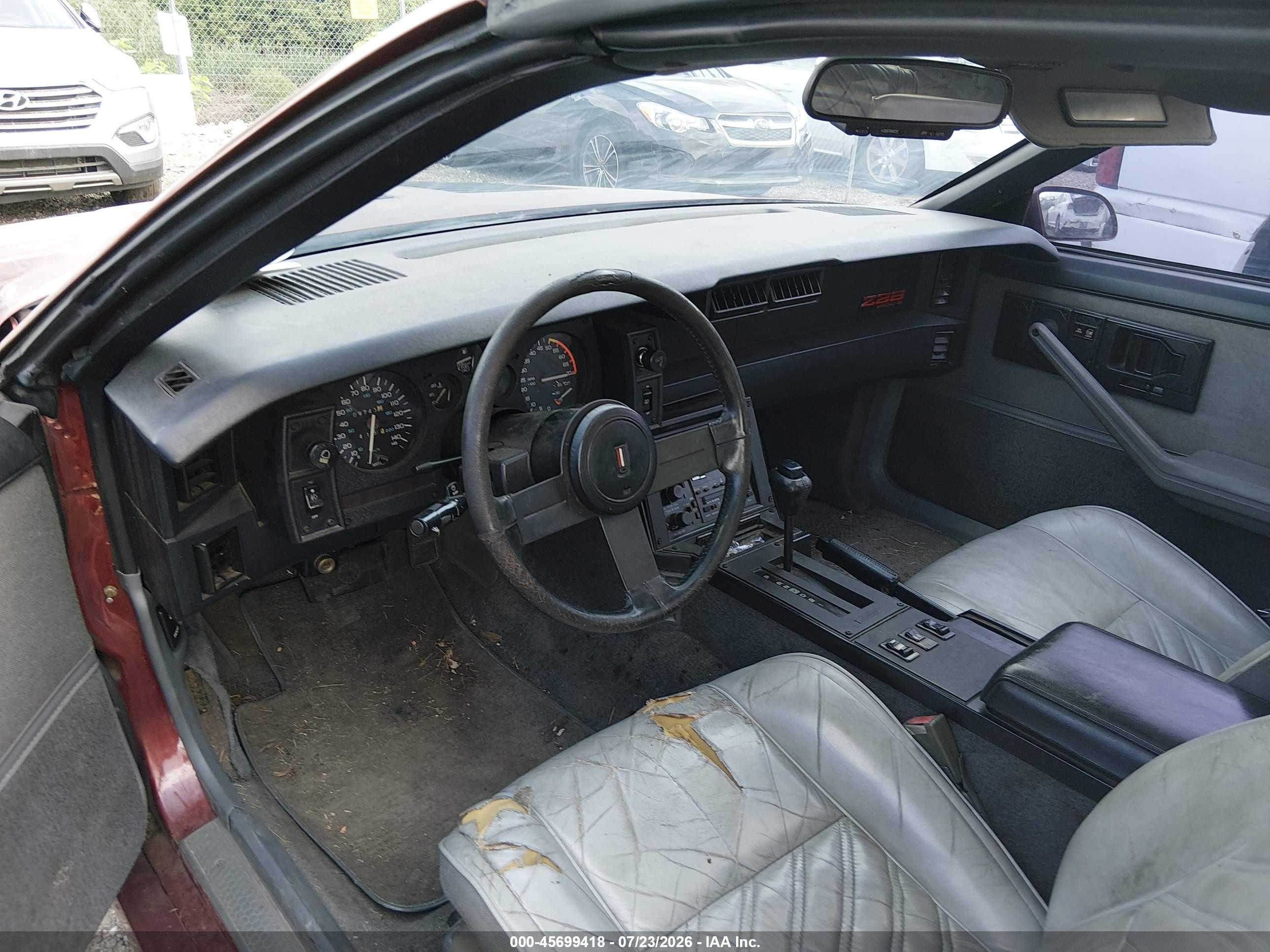 1987 Chevrolet Camaro   Red vin: 1G1FP2186HL145875
