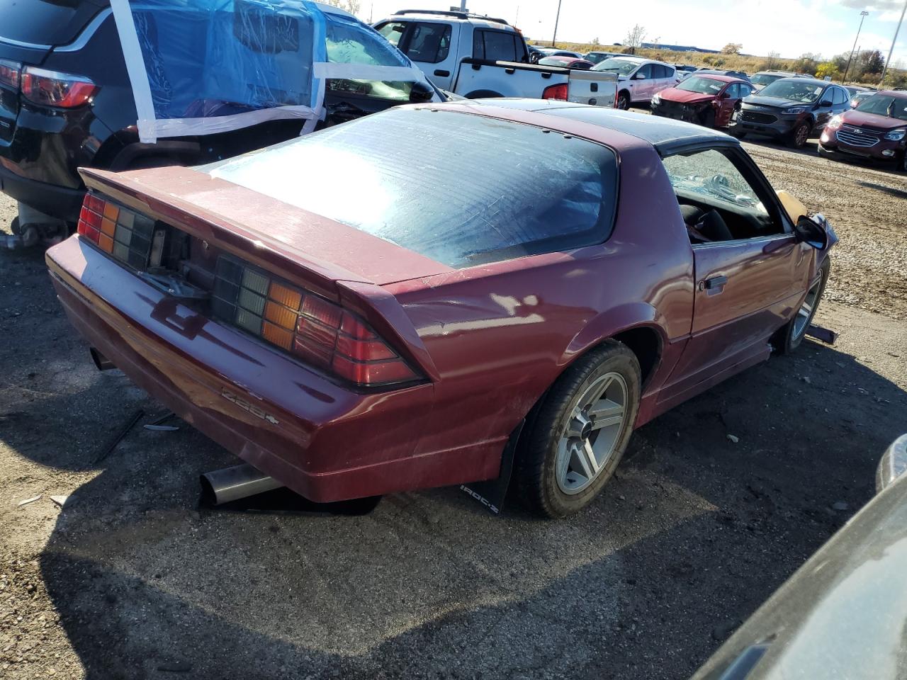 1987 Chevrolet Camaro Бордовый vin: 1G1FP2189HL133493