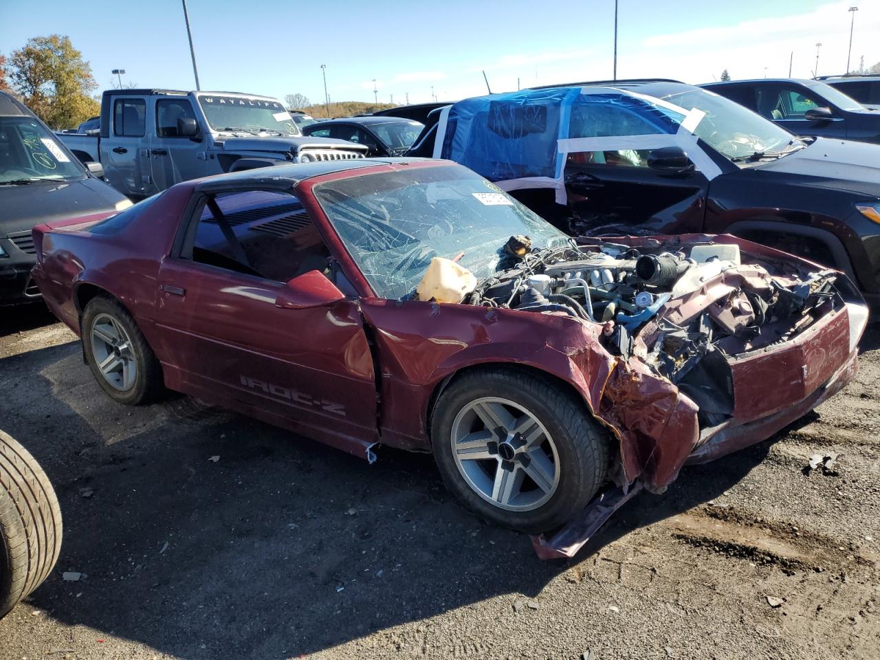 1987 Chevrolet Camaro Бордовый vin: 1G1FP2189HL133493