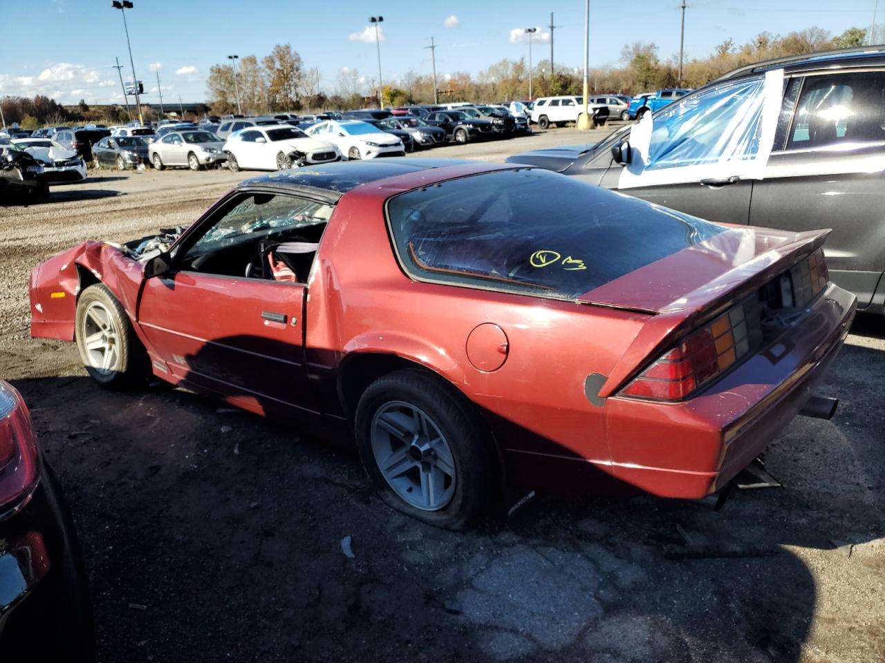 1987 Chevrolet Camaro Бордовый vin: 1G1FP2189HL133493
