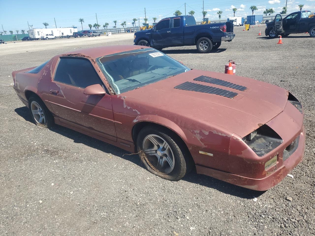1988 Chevrolet Camaro Burgundy vin: 1G1FP218XJL187441