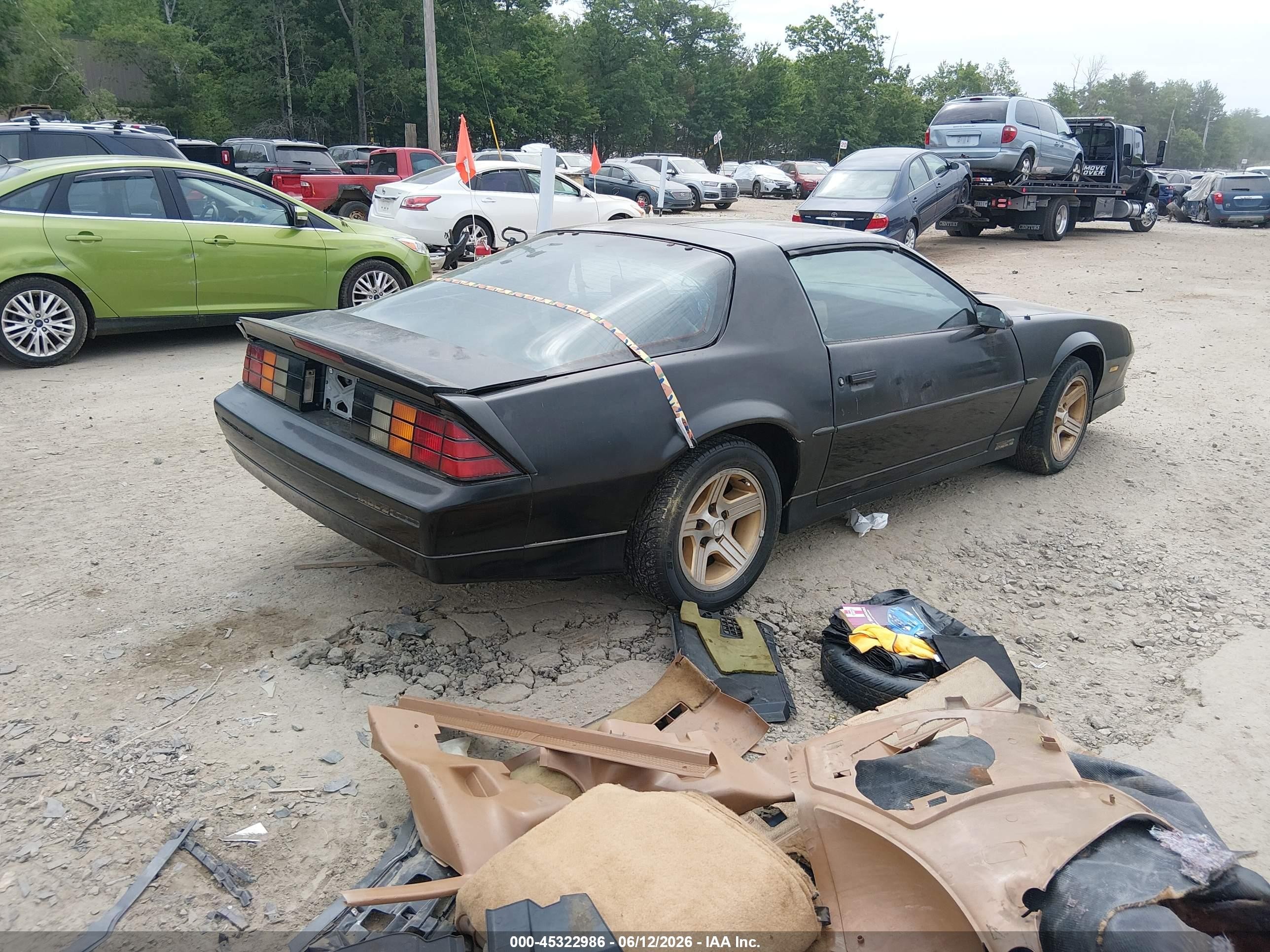 1989 Chevrolet Camaro   Black vin: 1G1FP218XKL176912