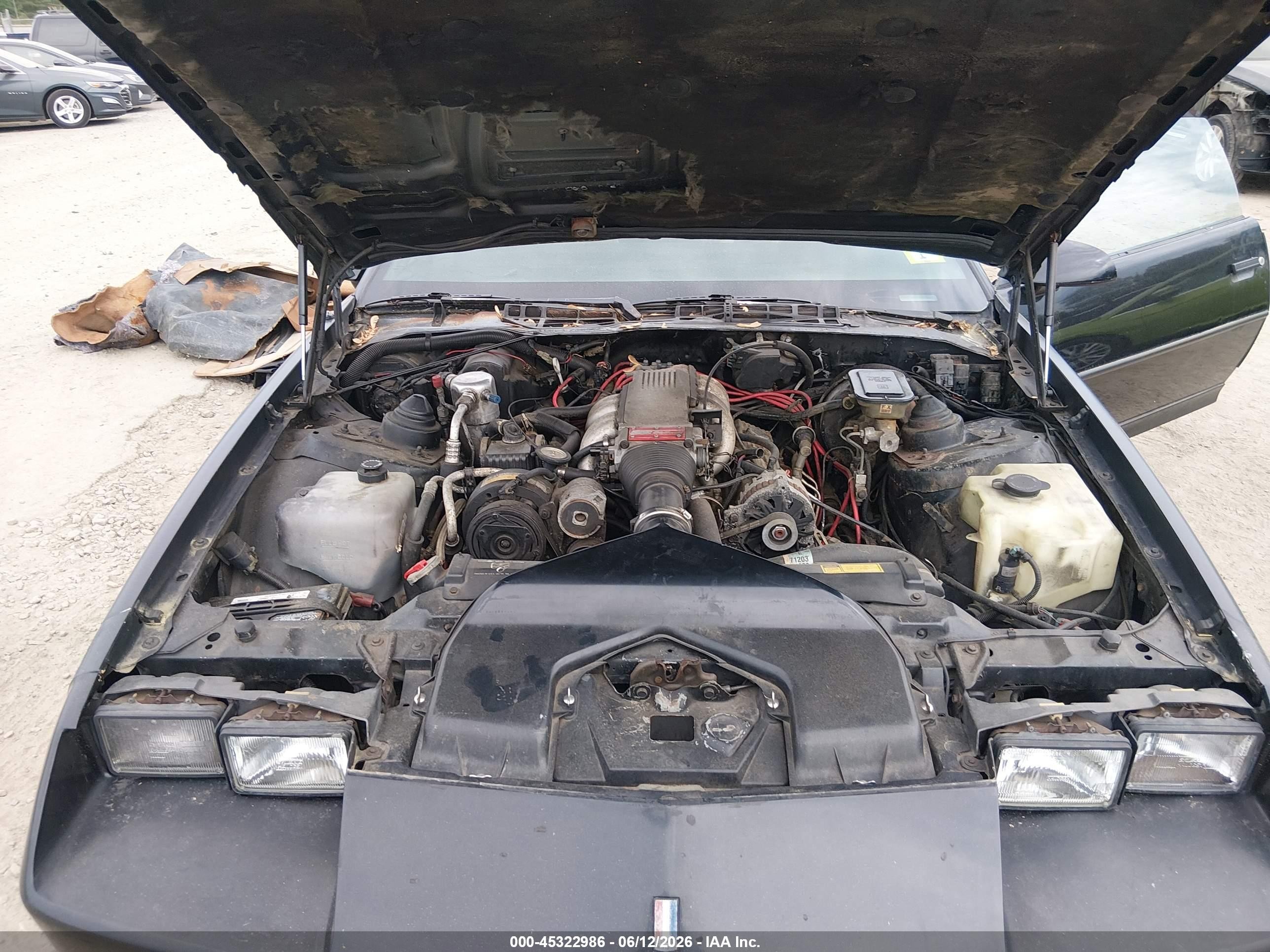 1989 Chevrolet Camaro   Black vin: 1G1FP218XKL176912